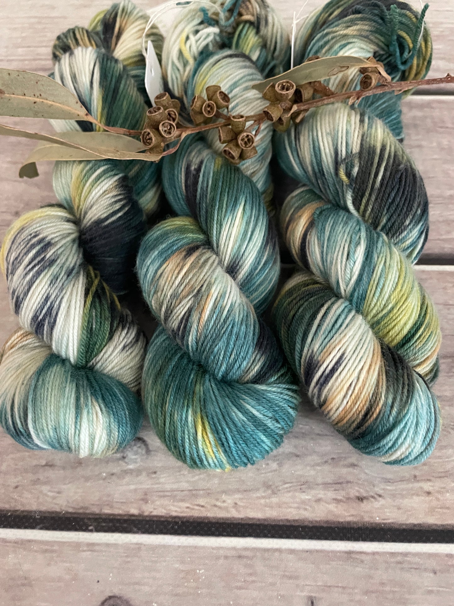 Inclement Weather ooak - 4 ply merino/ nylon sock yarn- Darjeeling