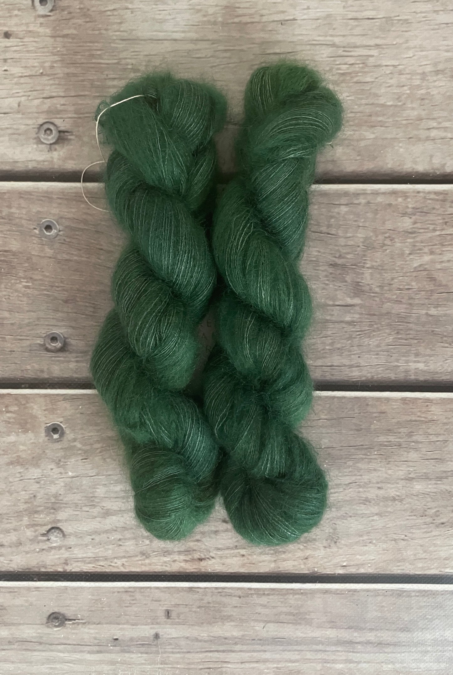 Forest Moss - on Silk and Mohair - Shui Yun, 2 ply/laceweight