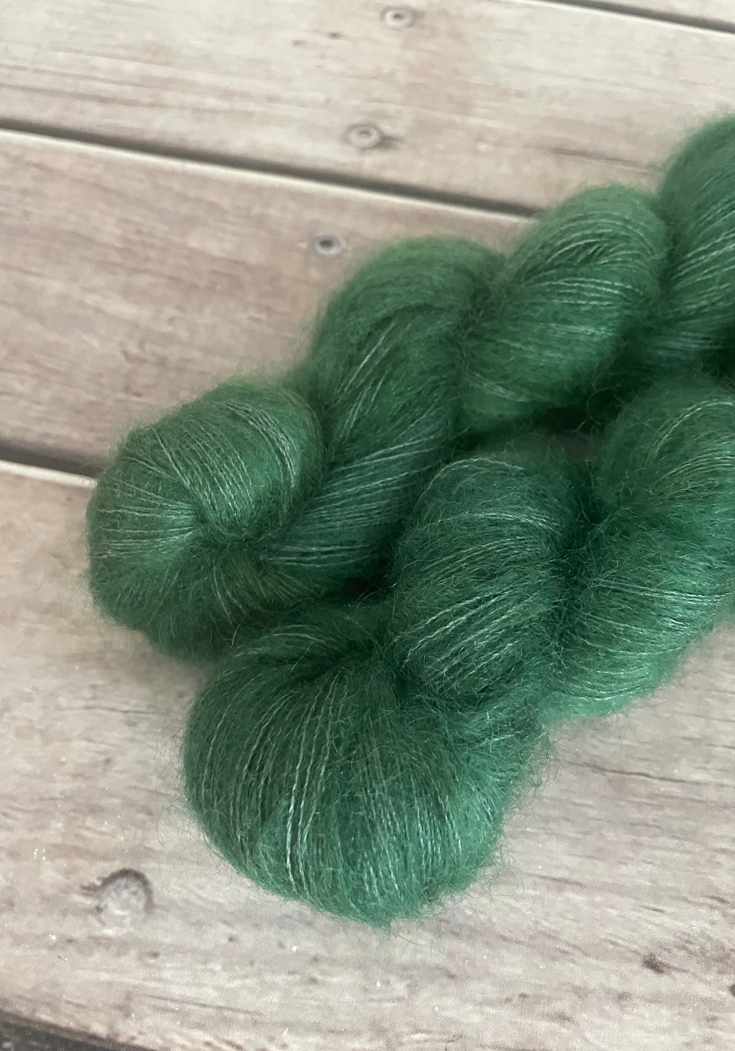 Forest Moss - on Silk and Mohair - Shui Yun, 2 ply/laceweight