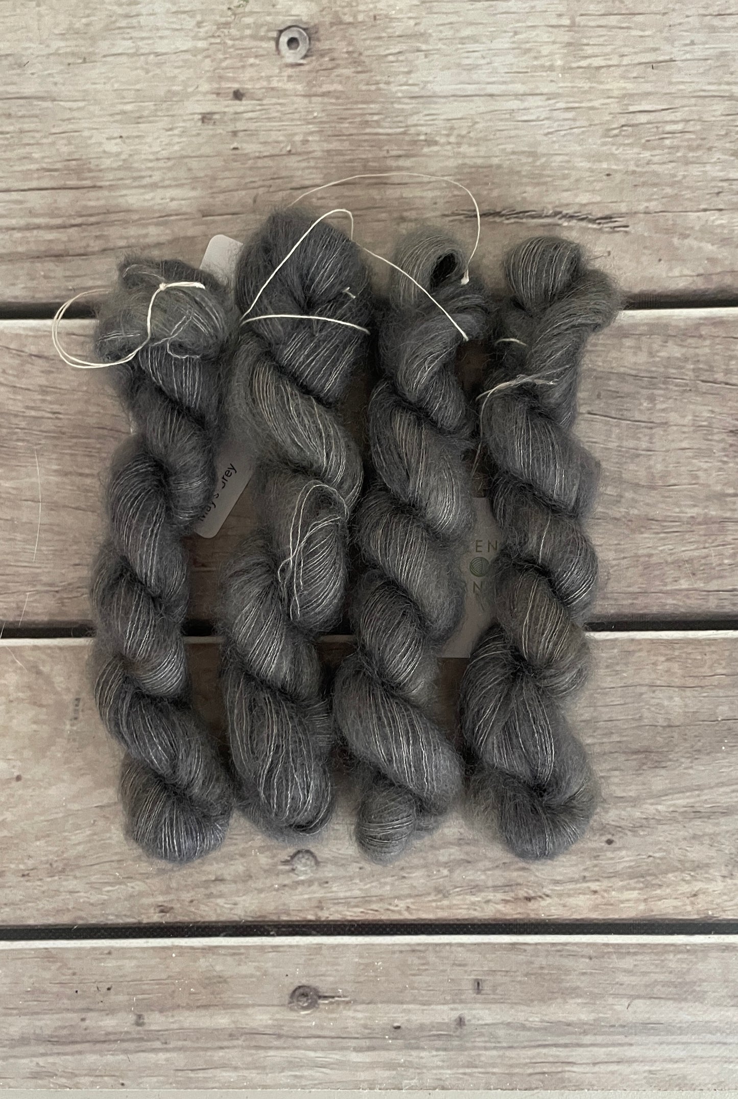 May's Grey - on Shui Yun mini 20gms - silk/mohair - lace weight, 2 ply