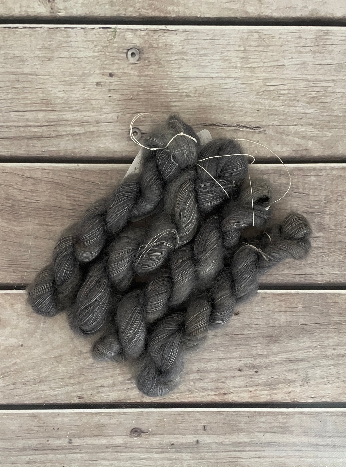 May's Grey - on Shui Yun mini 20gms - silk/mohair - lace weight, 2 ply