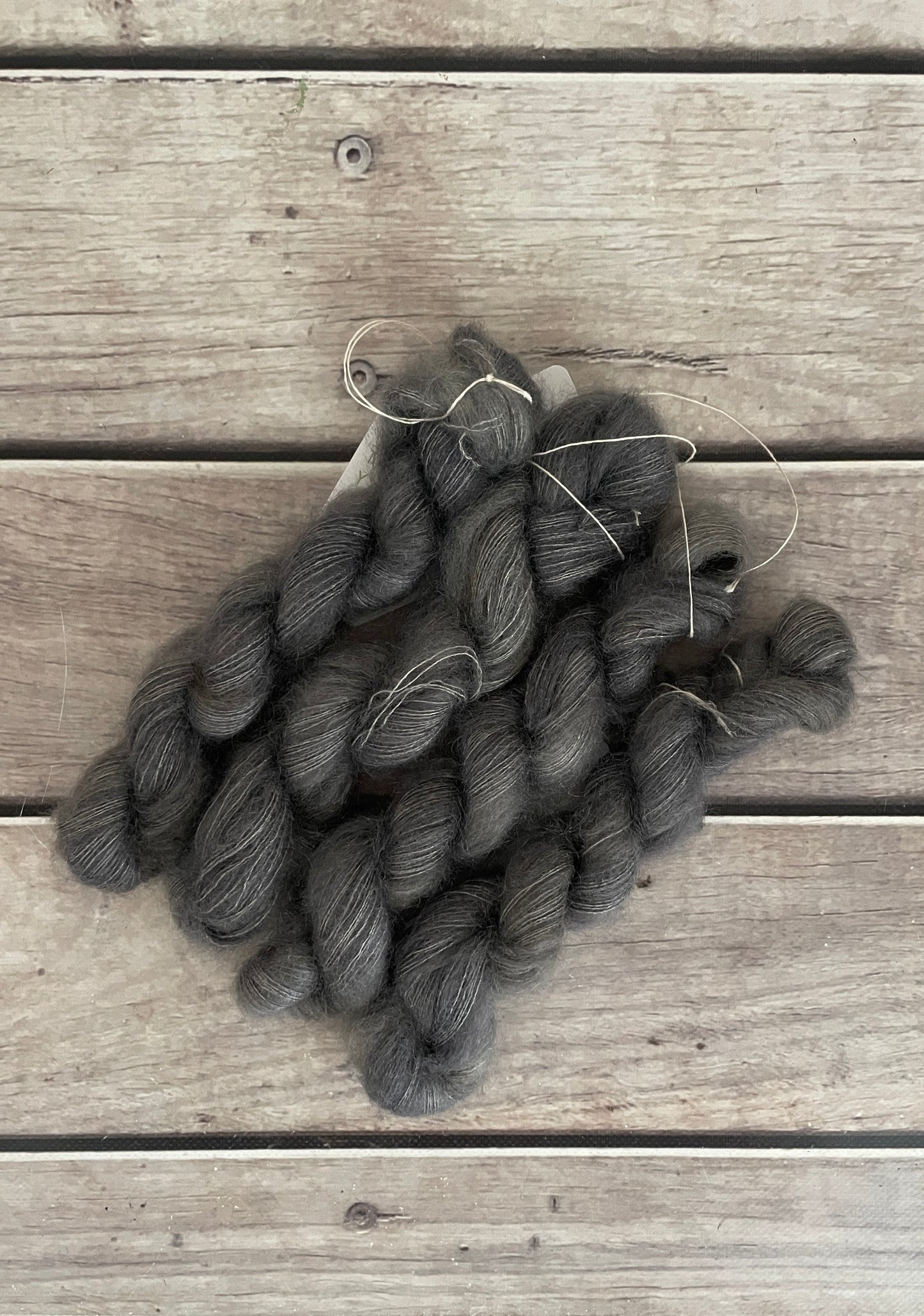 May's Grey - on Shui Yun mini 20gms - silk/mohair - lace weight, 2 ply