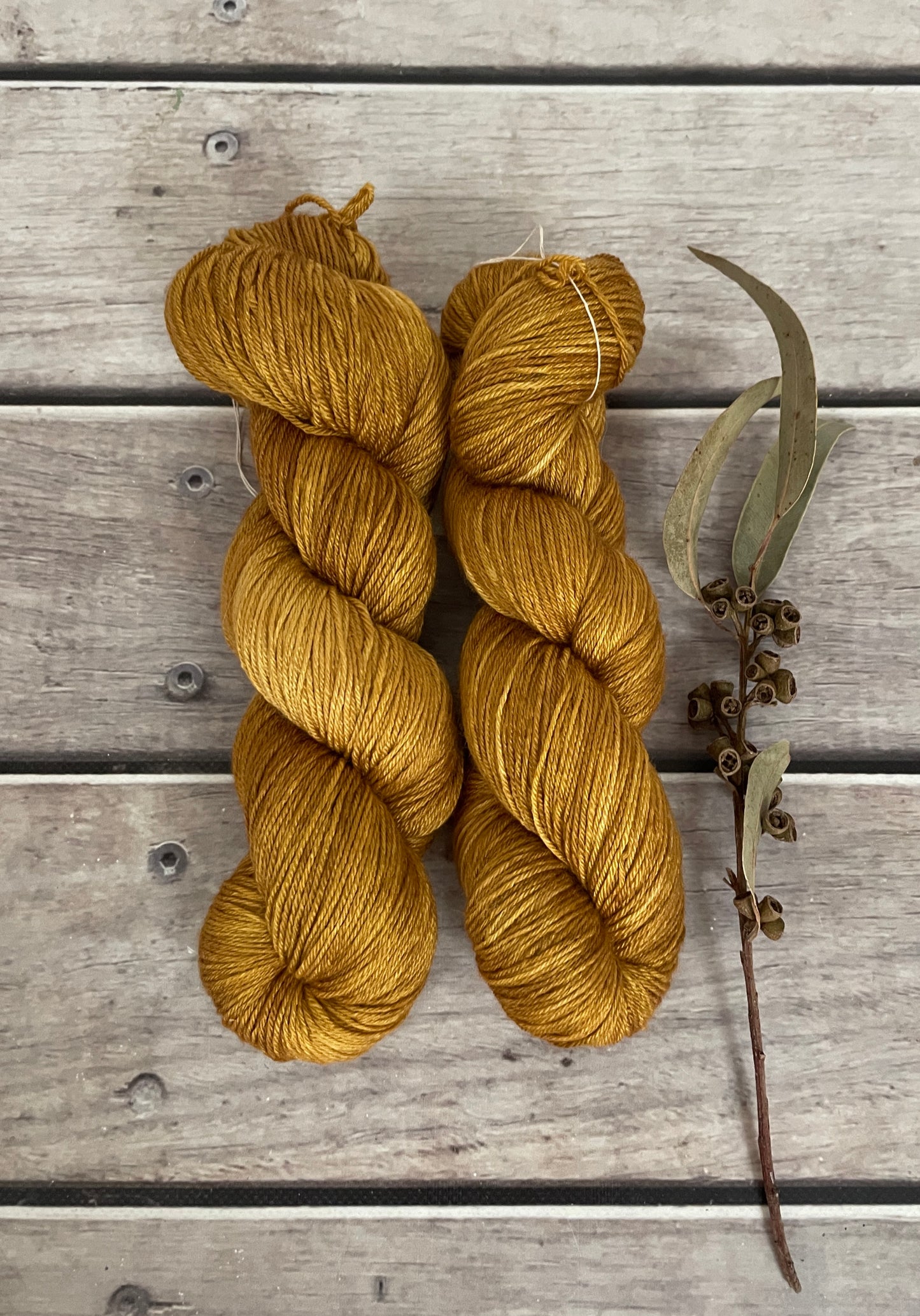 Golden Mustard - Merino/silk - 4 Ply - Jasmine