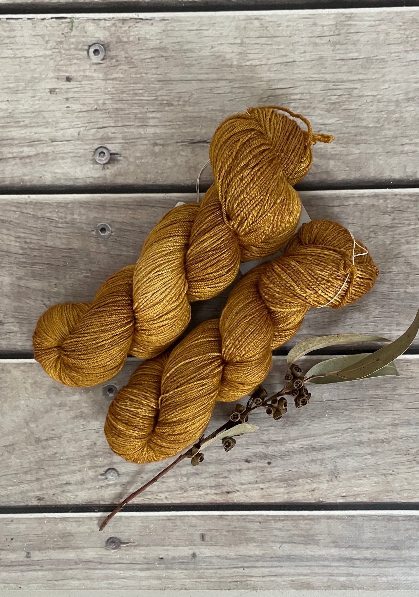 Golden Mustard - Merino/silk - 4 Ply - Jasmine