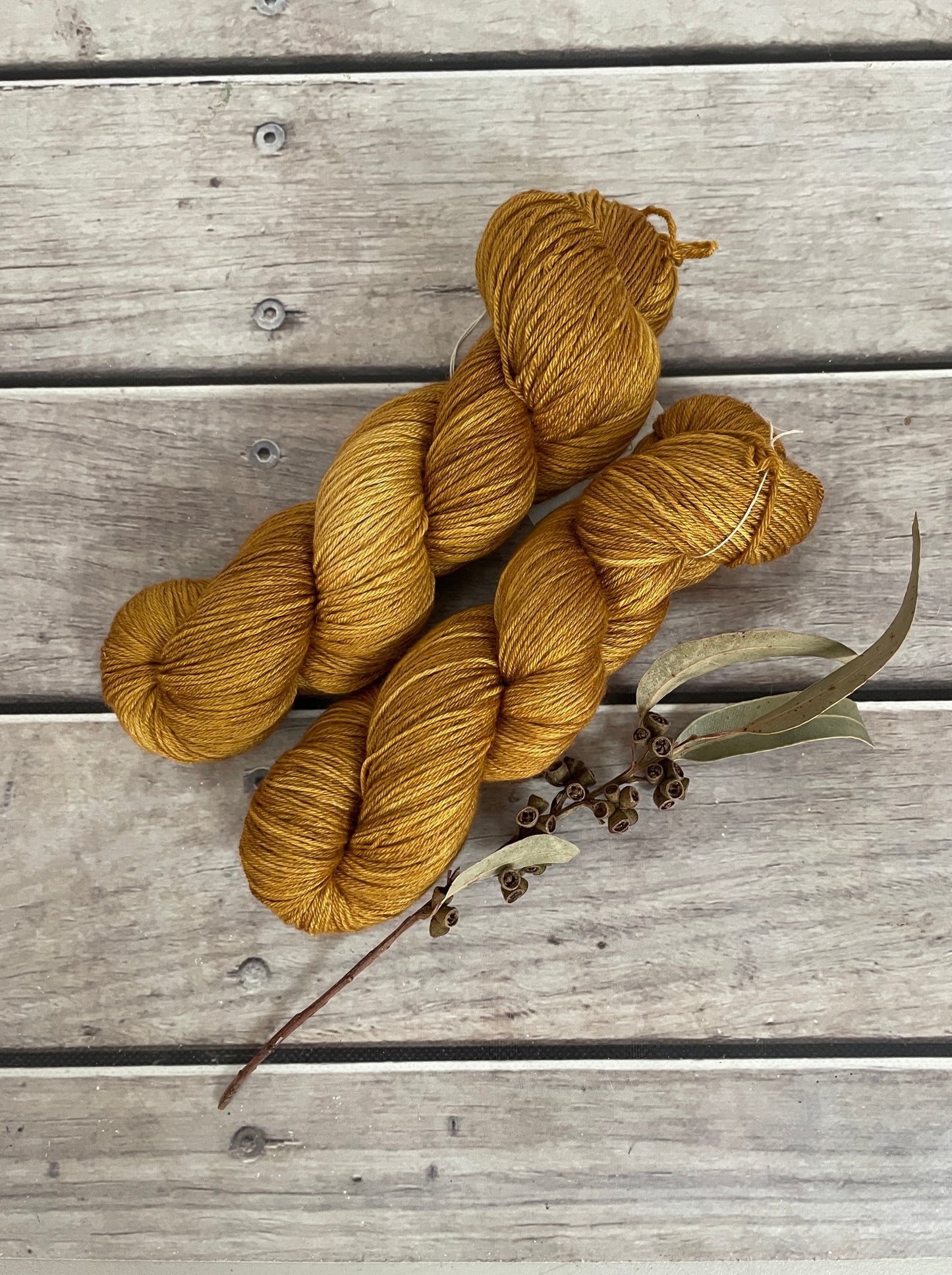 Golden Mustard - Merino/silk - 4 Ply - Jasmine