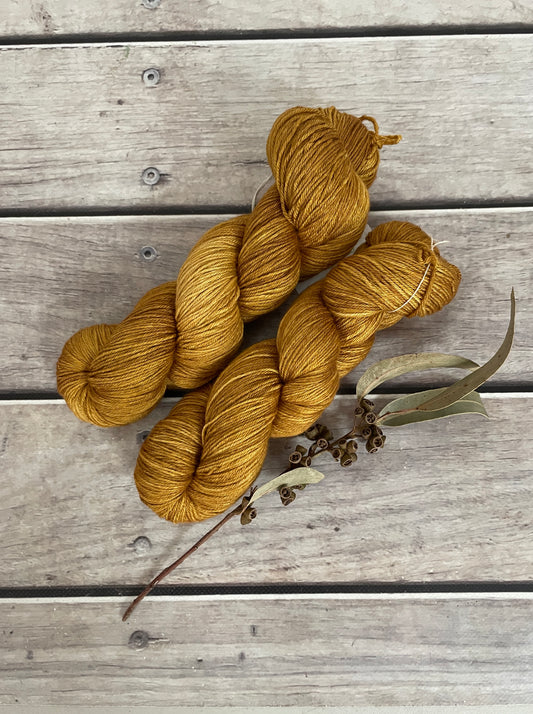 Golden Mustard - Merino/silk - 4 Ply - Jasmine