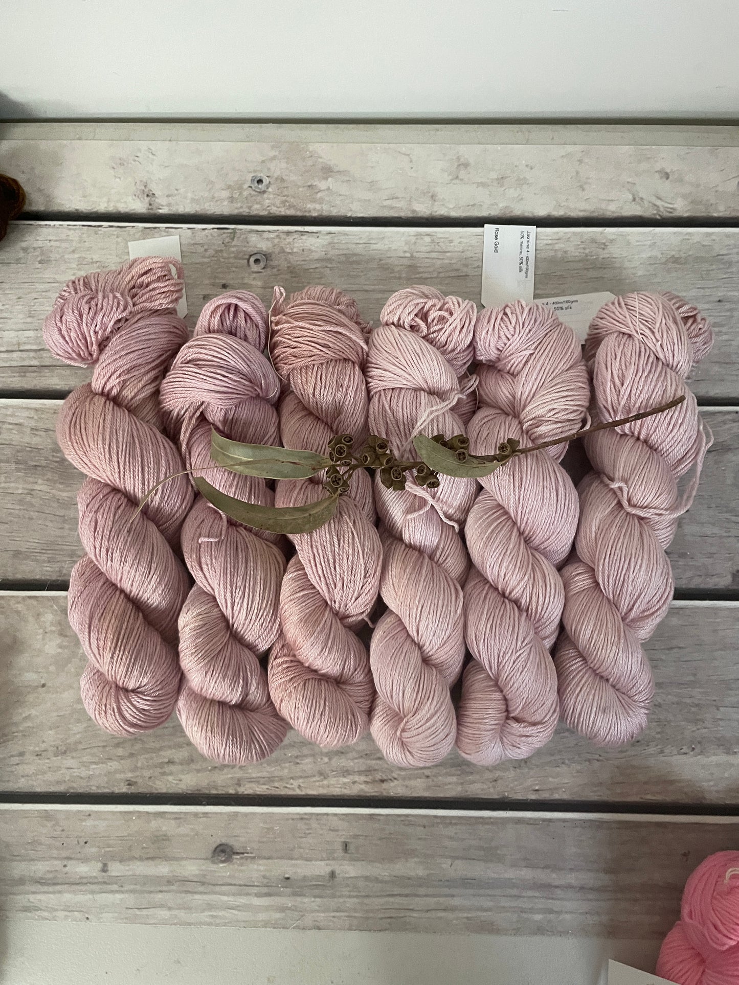 Rose Gold - 4ply/fingering - silk and merino yarn - Jasmine 4