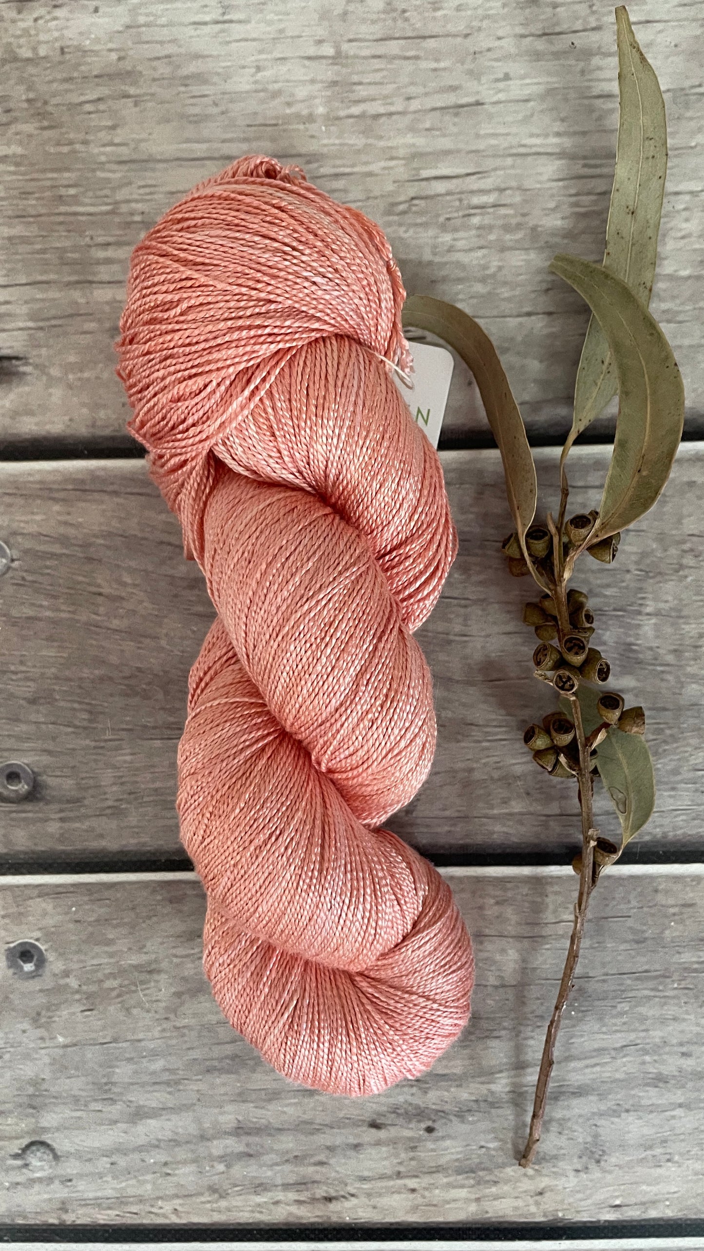 Flamingoes - 4 ply Mulberry silk - Ginseng f