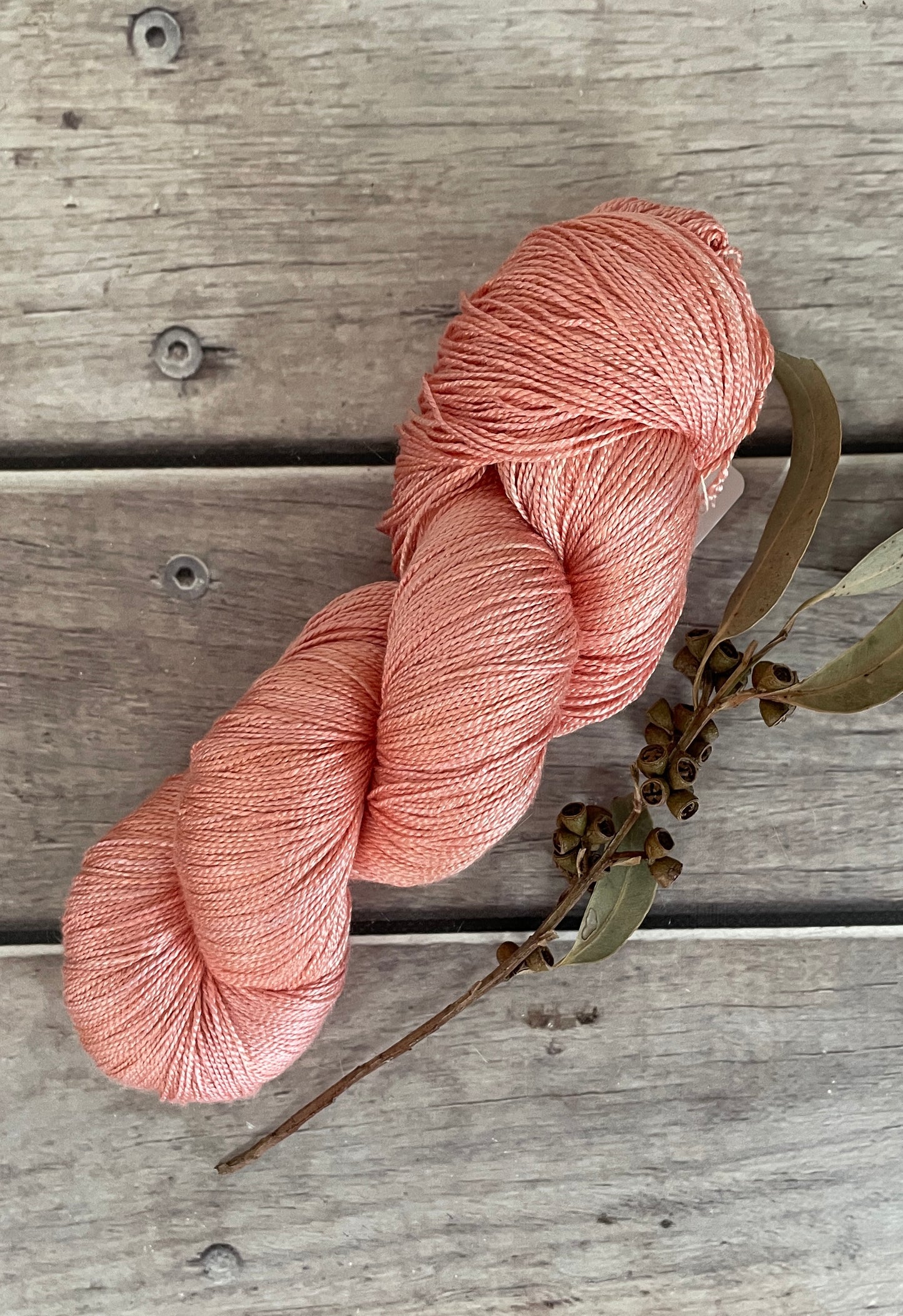 Flamingoes - 4 ply Mulberry silk - Ginseng f