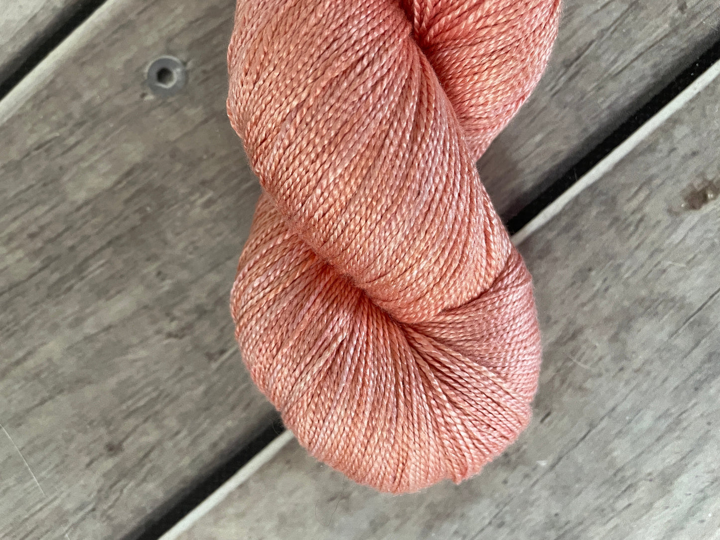 Flamingoes - 4 ply Mulberry silk - Ginseng f