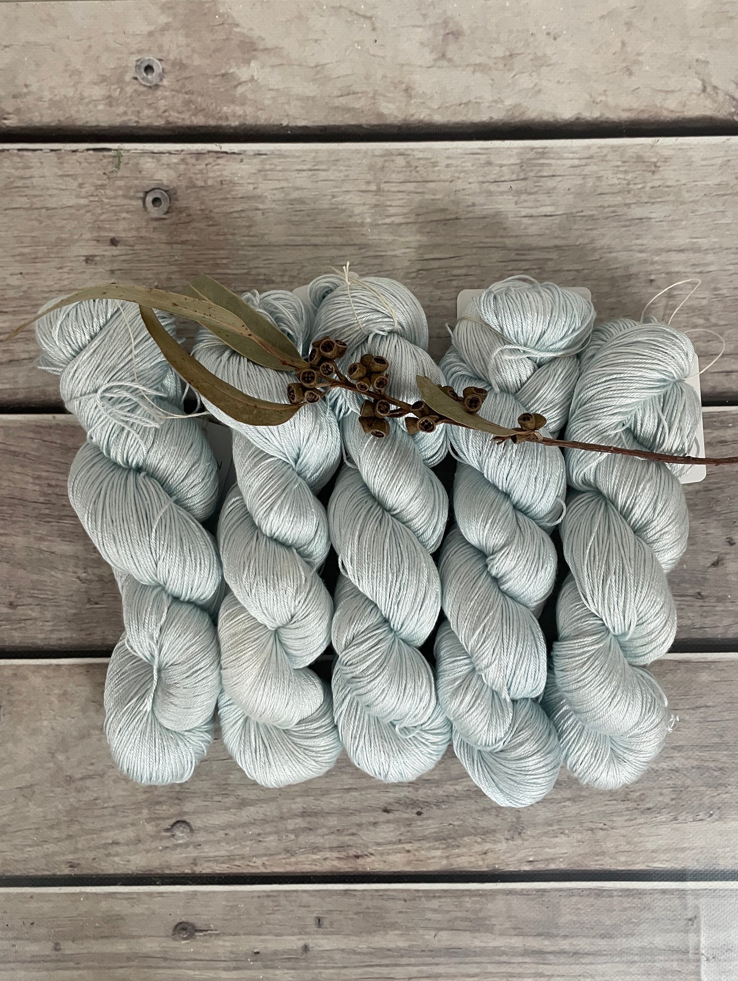 Ice Blue - 4 ply in Mulberry silk - Pekoe f