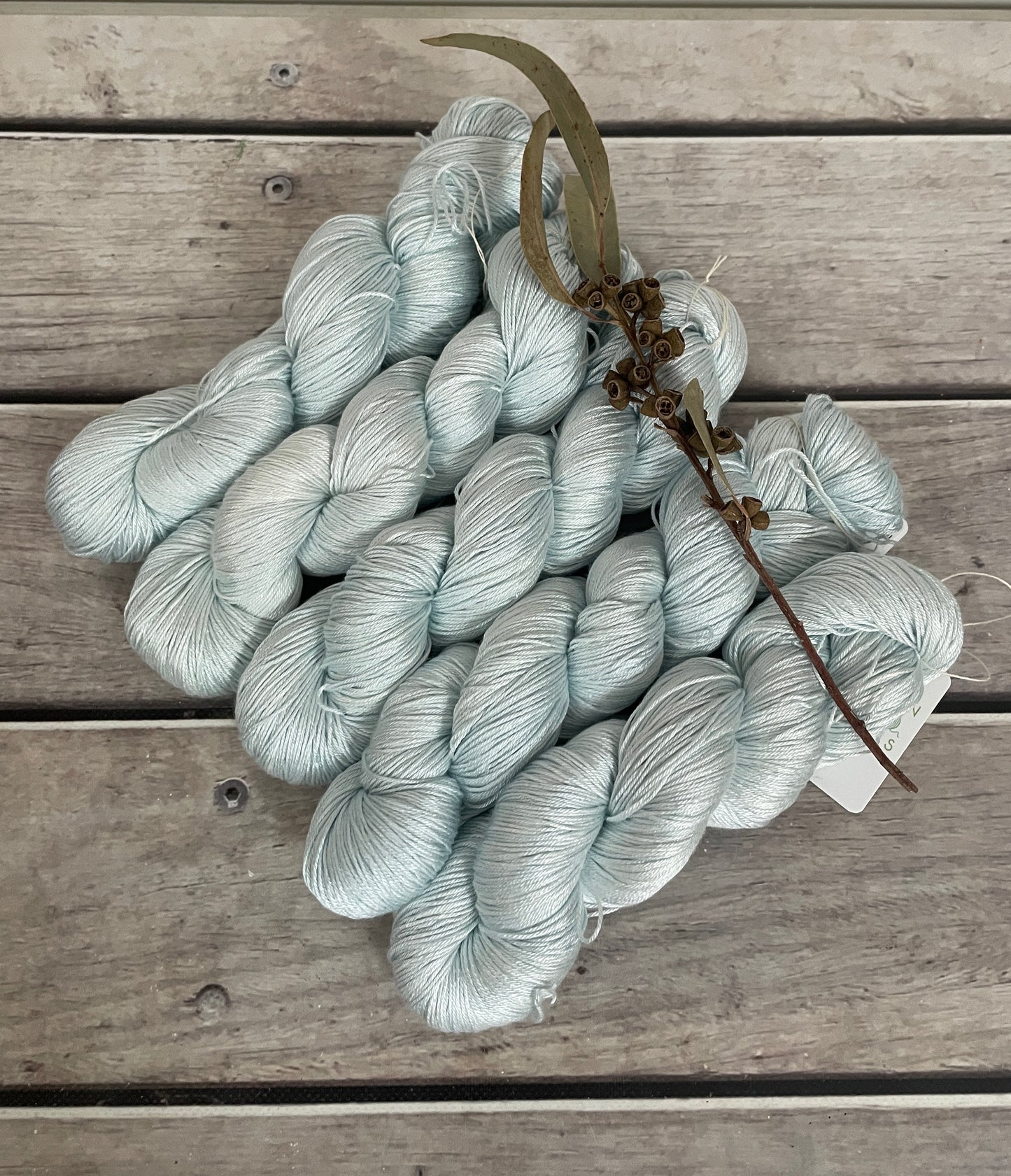 Ice Blue - 4 ply in Mulberry silk - Pekoe f