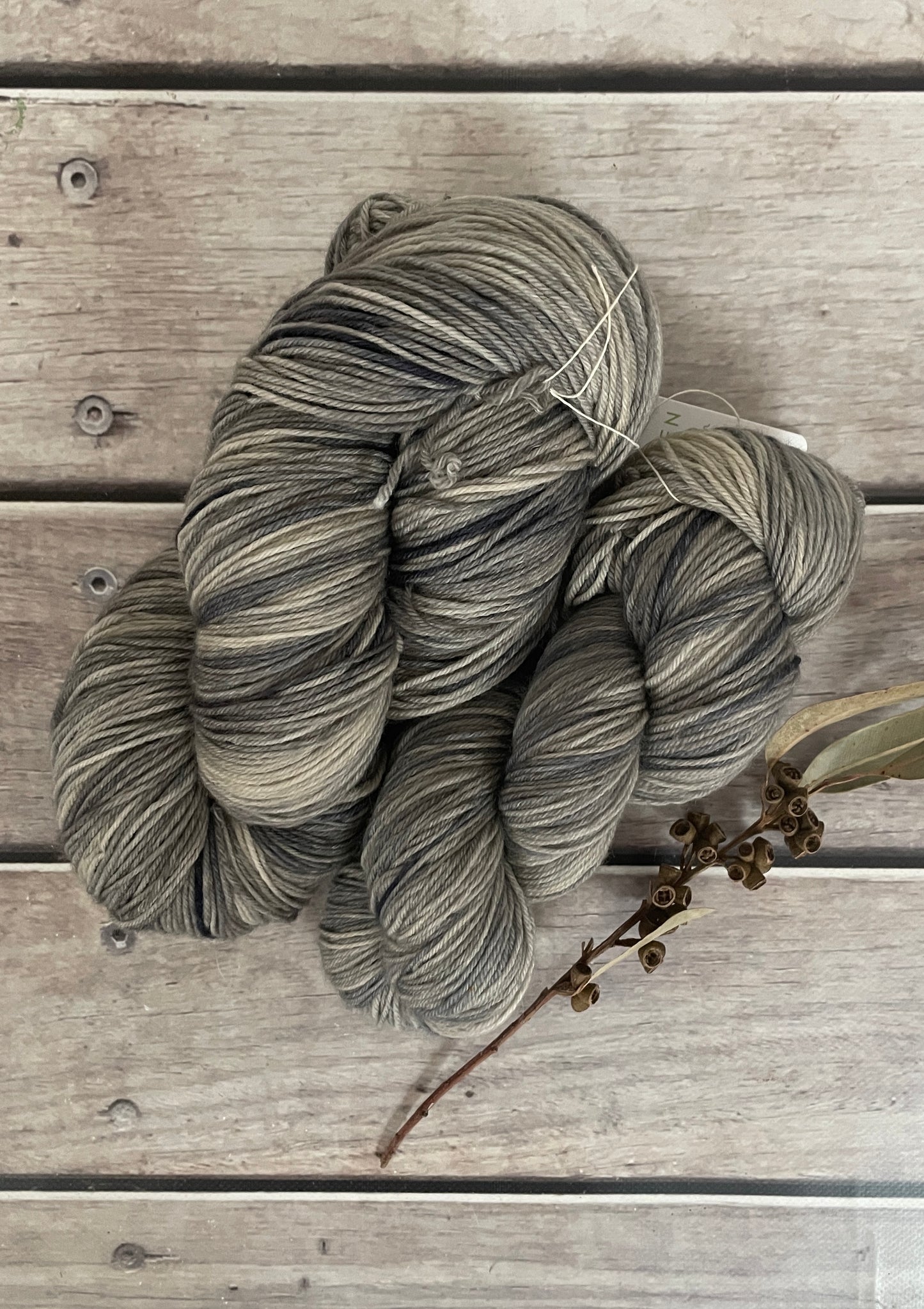 Wool OB - ooak - sw Australian merino cross - Indigo grey