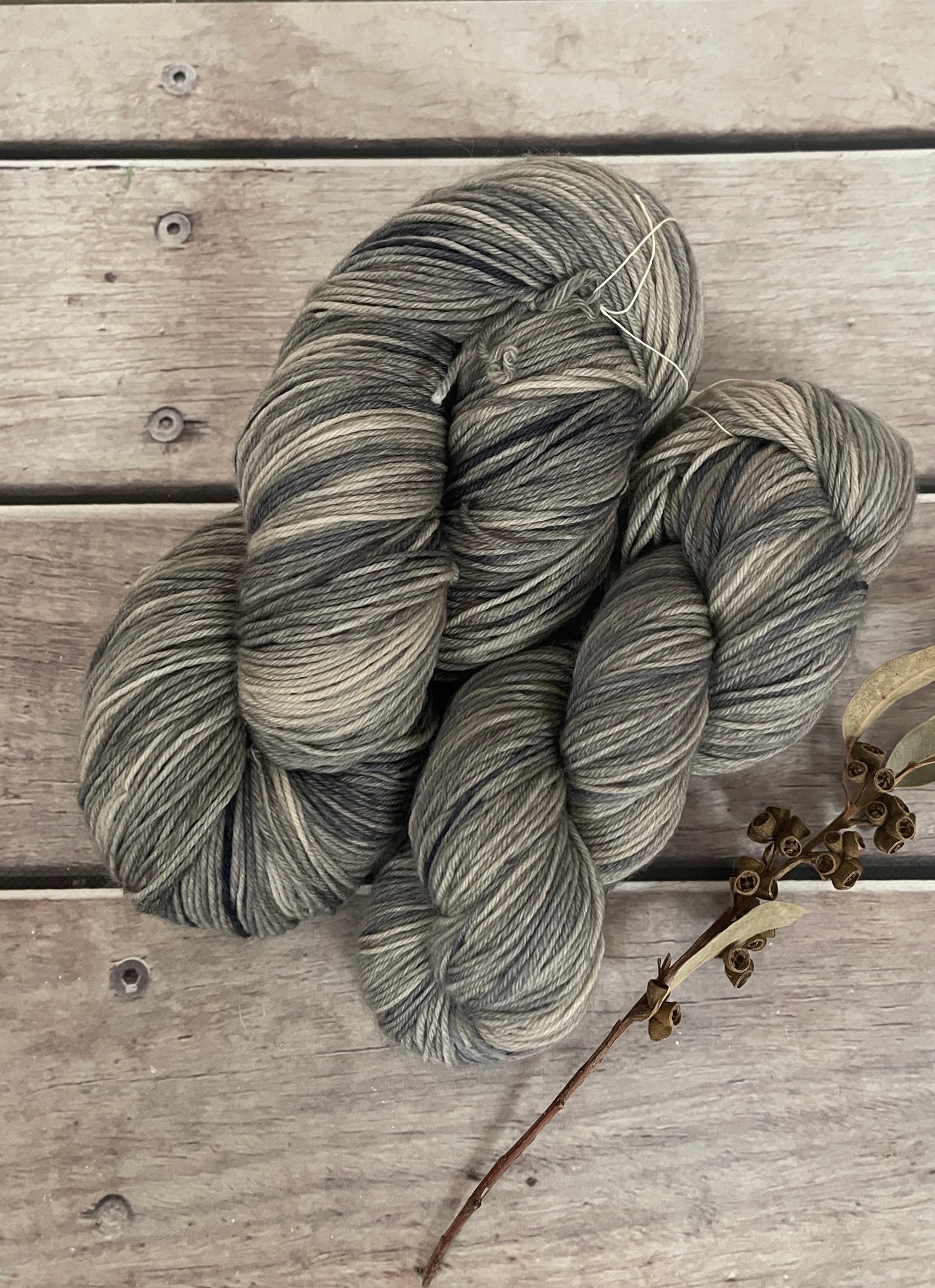 Wool OB - ooak - sw Australian merino cross - Indigo grey
