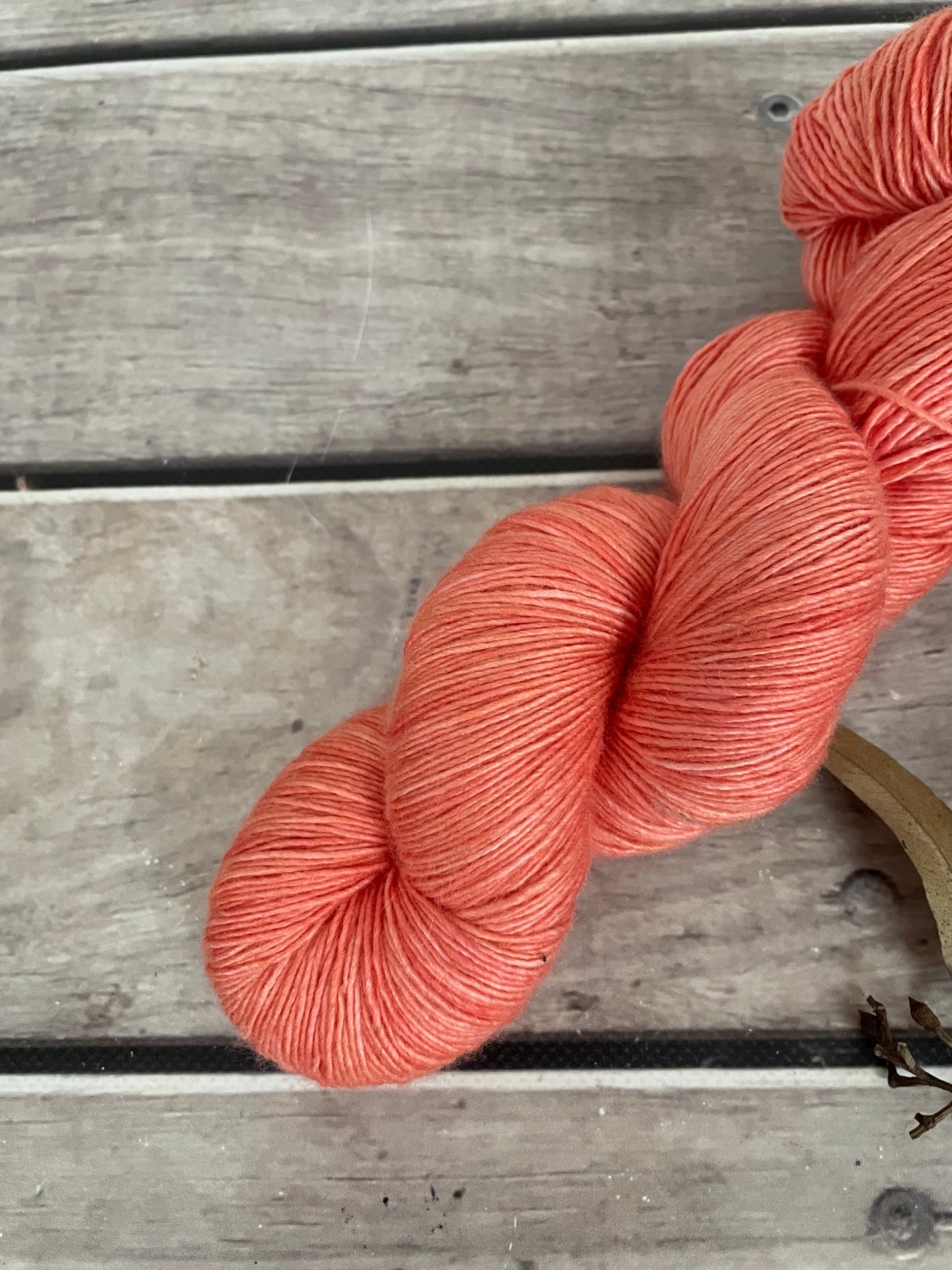 Flamingoes OB -  Merino and Silk 4 ply single - Osmanthus
