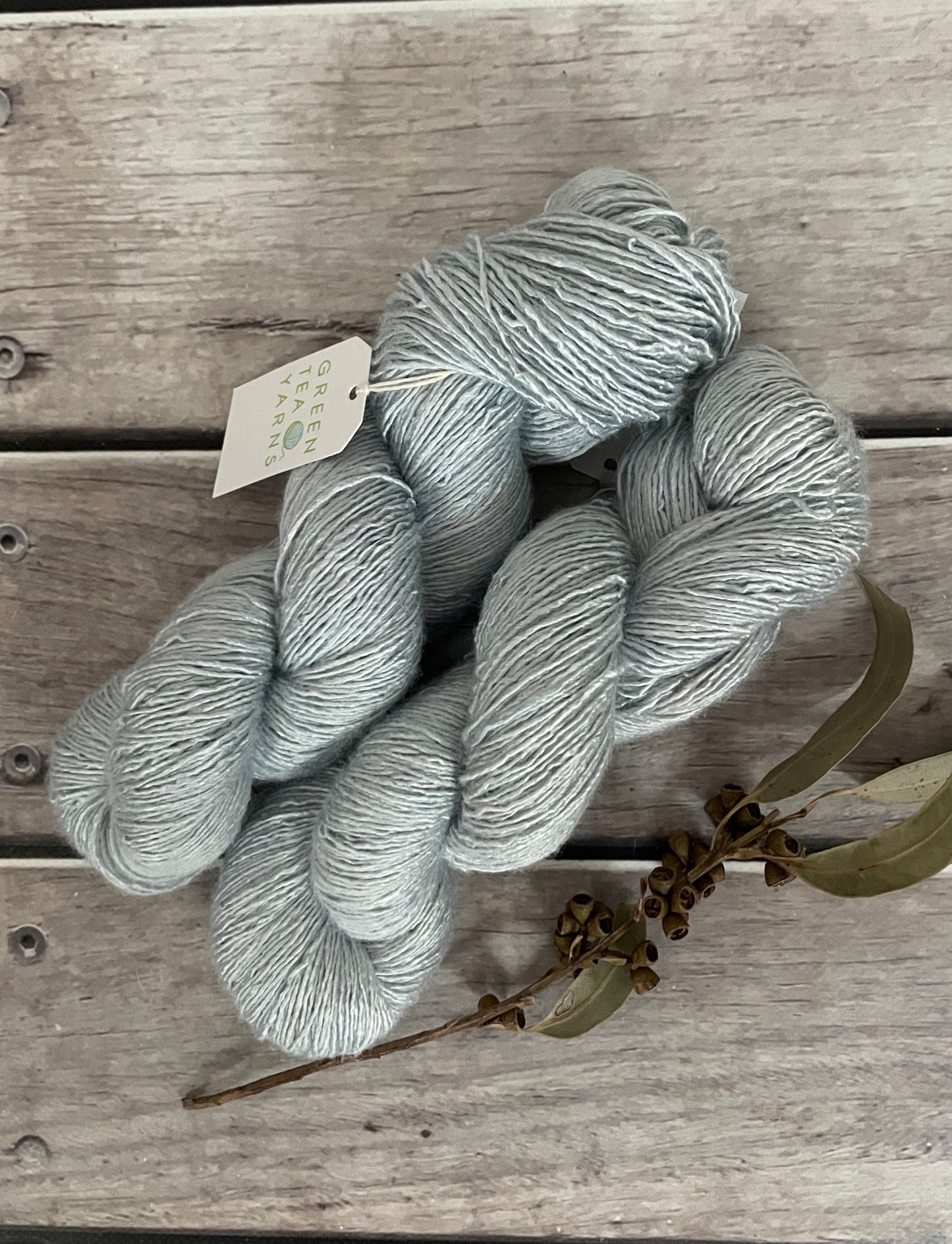 Ice Blue - 4 ply Tussah silk singles - Sulkazura