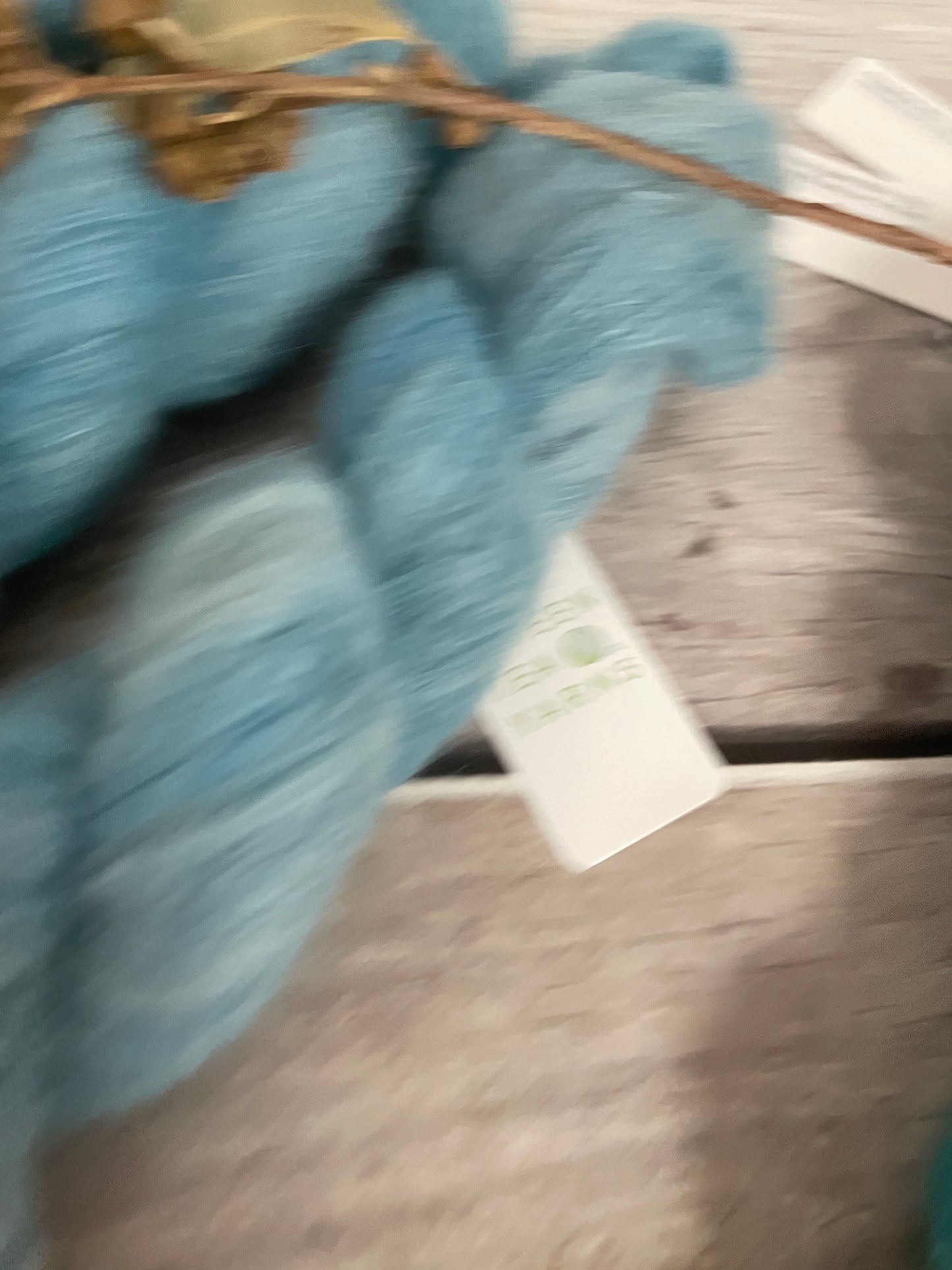 Blue Gum Mist ooak - 3 Ply baby suri/silk - Fenugreek