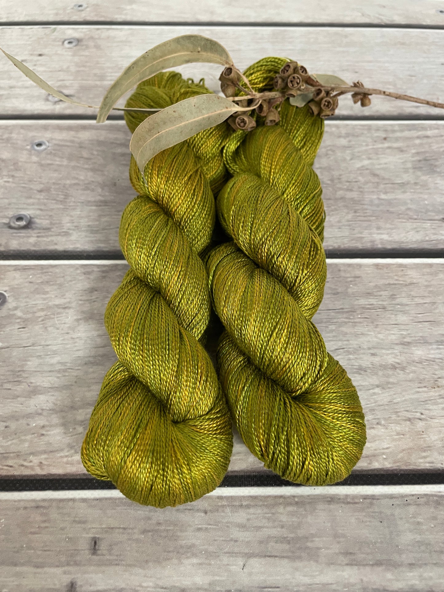 Pickle  - 3 ply pure silk yarn - Ginseng hl