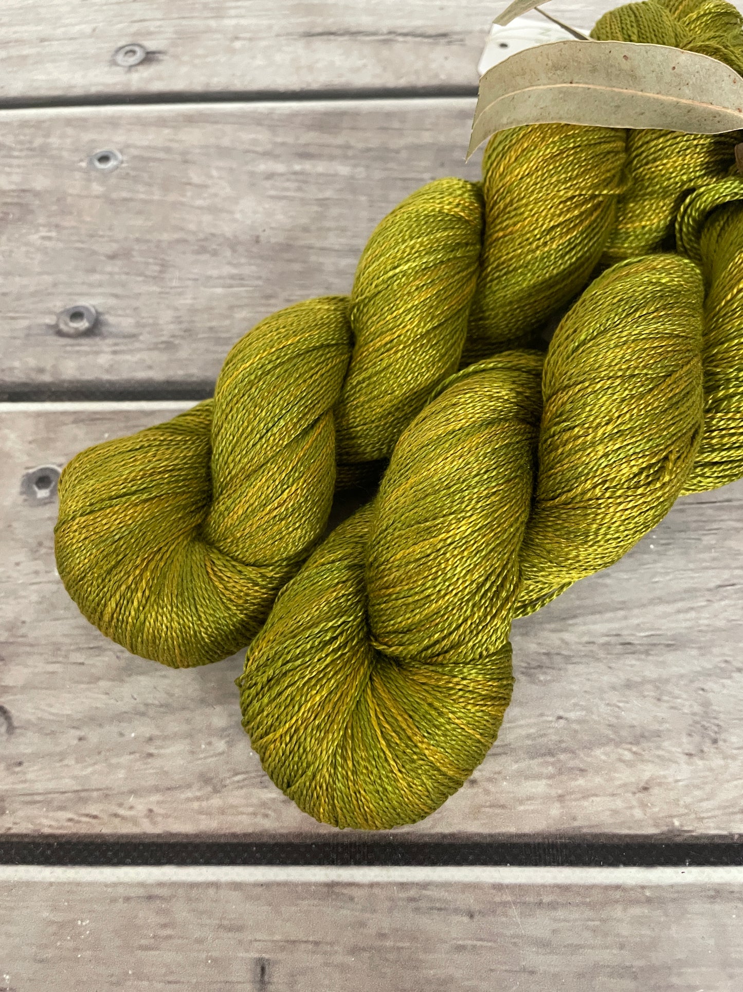 Pickle  - 3 ply pure silk yarn - Ginseng hl