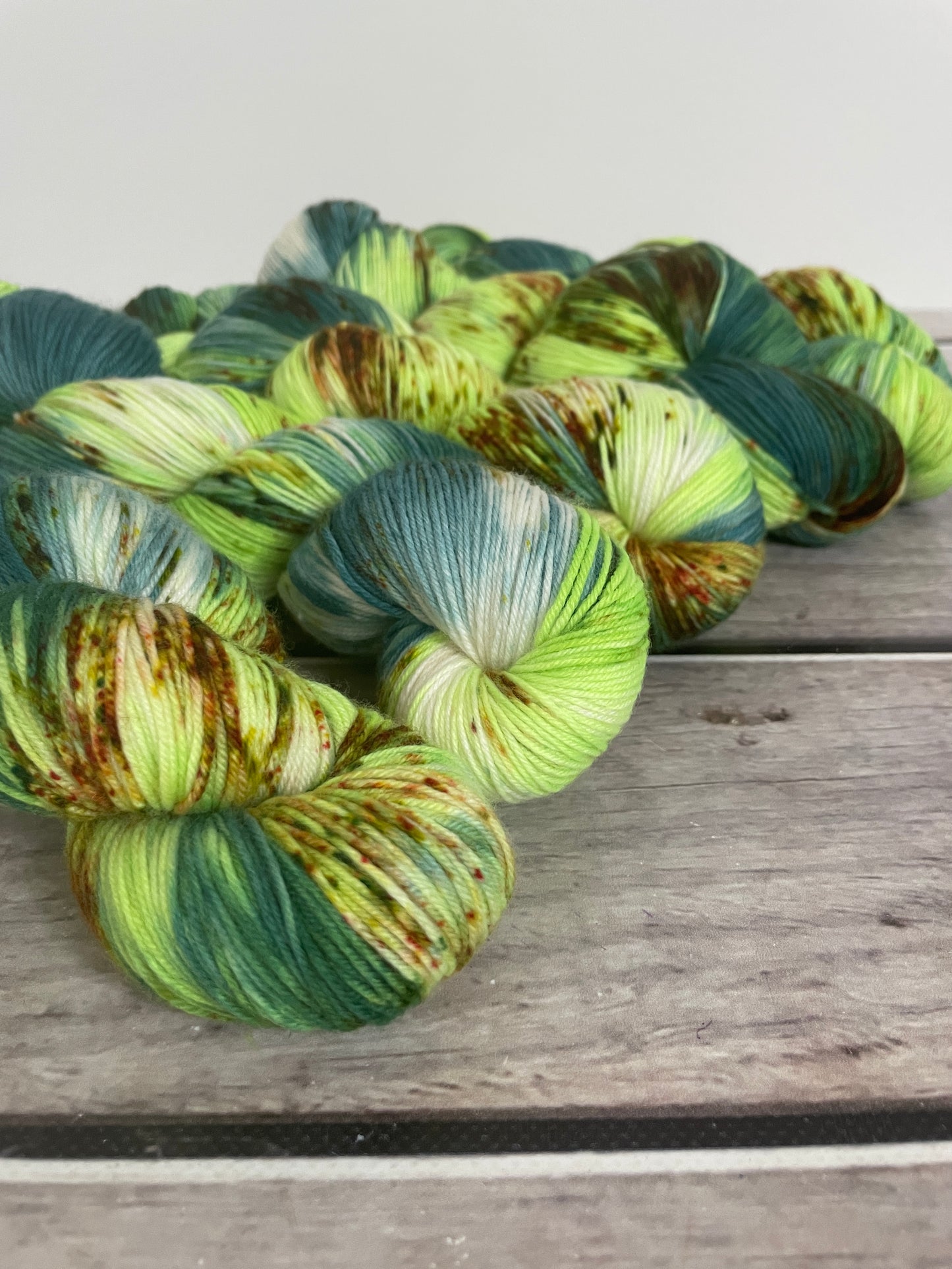 Speckled Seas in 4 ply sock yarn in merino and nylon - Darjeeling