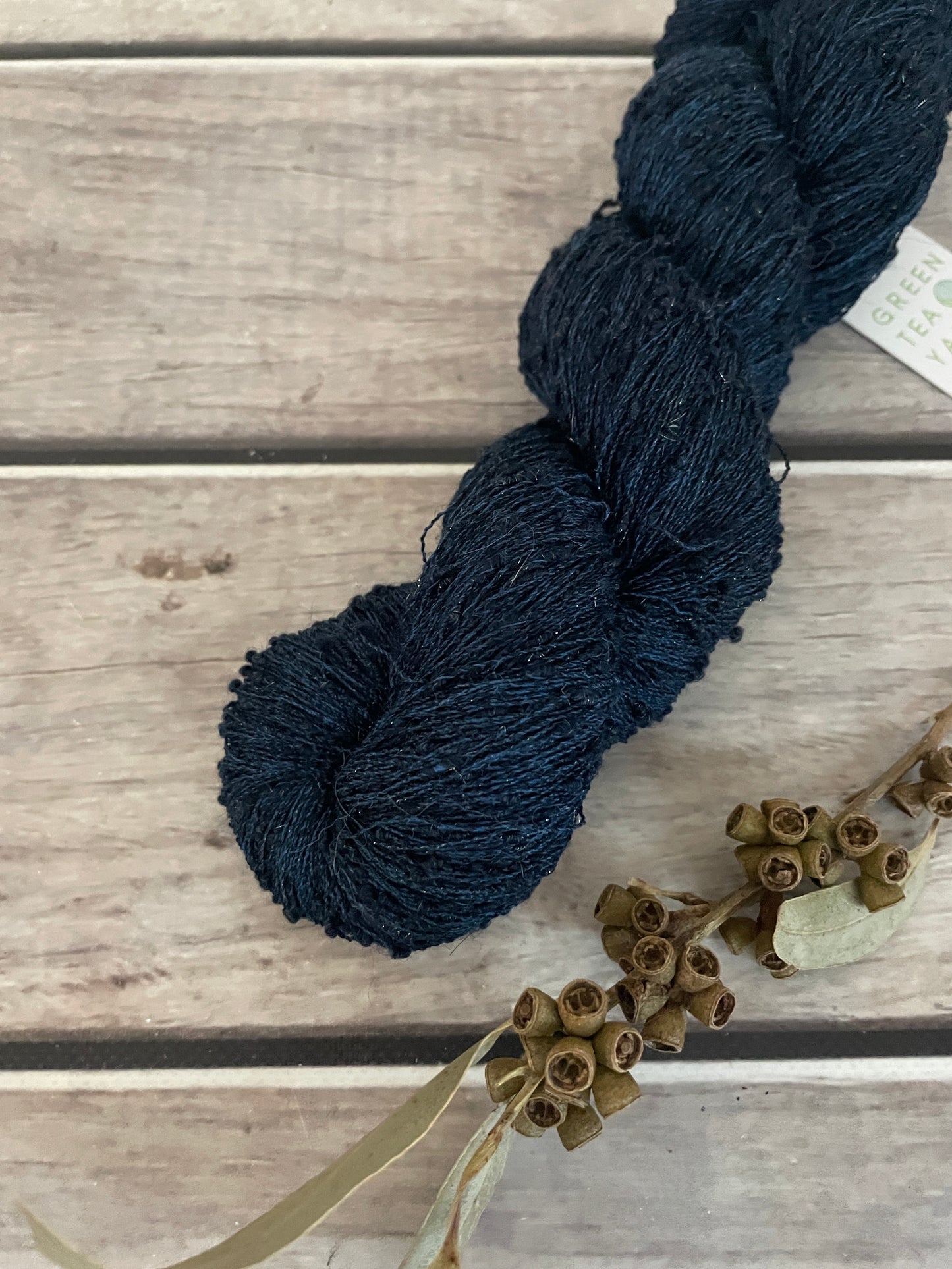 Midnight - alpaca, silk, merino and stellina - Jin Hou - 2 ply