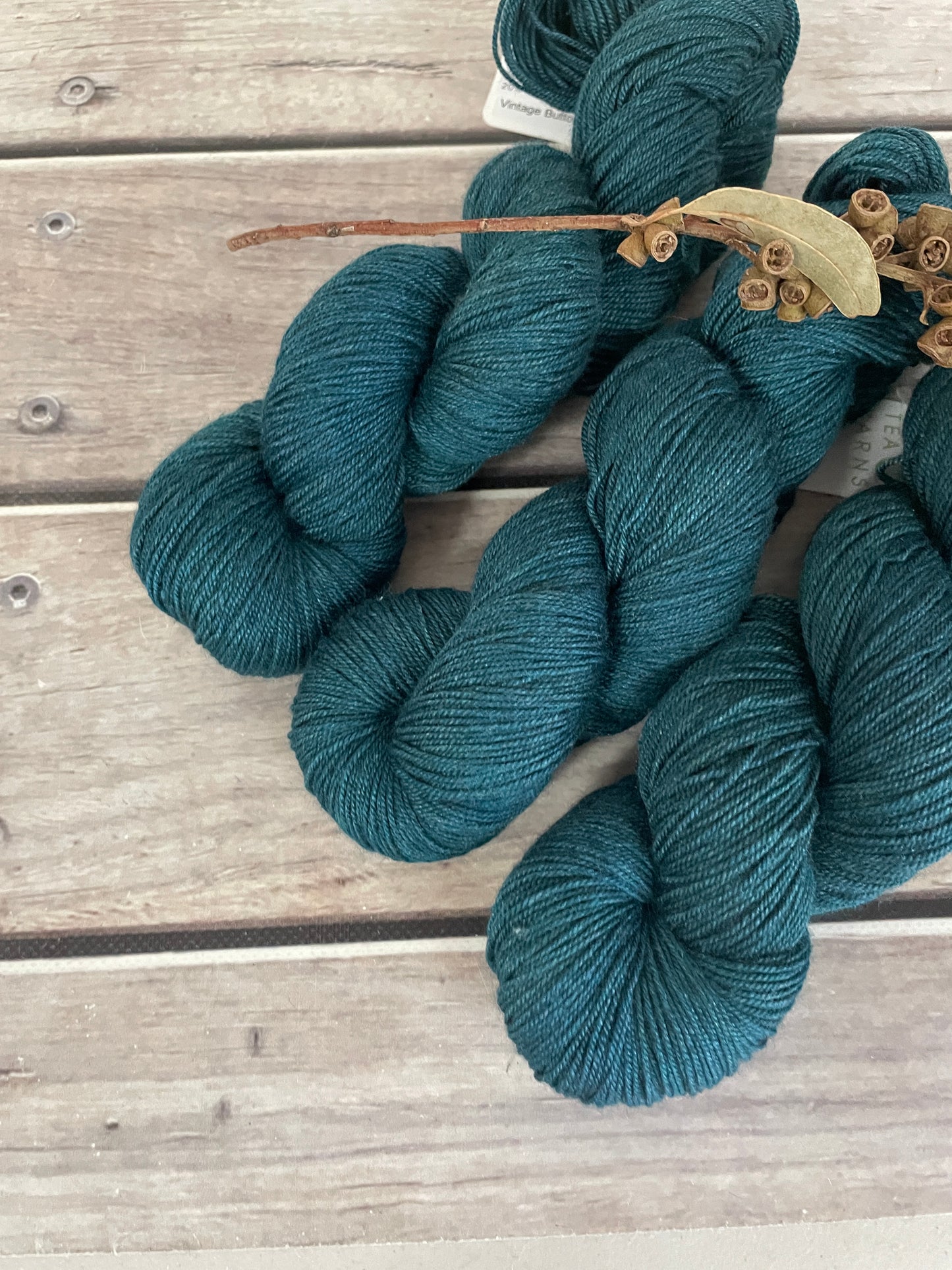 Vintage Button -  4 ply merino/silk/yak - Masala4