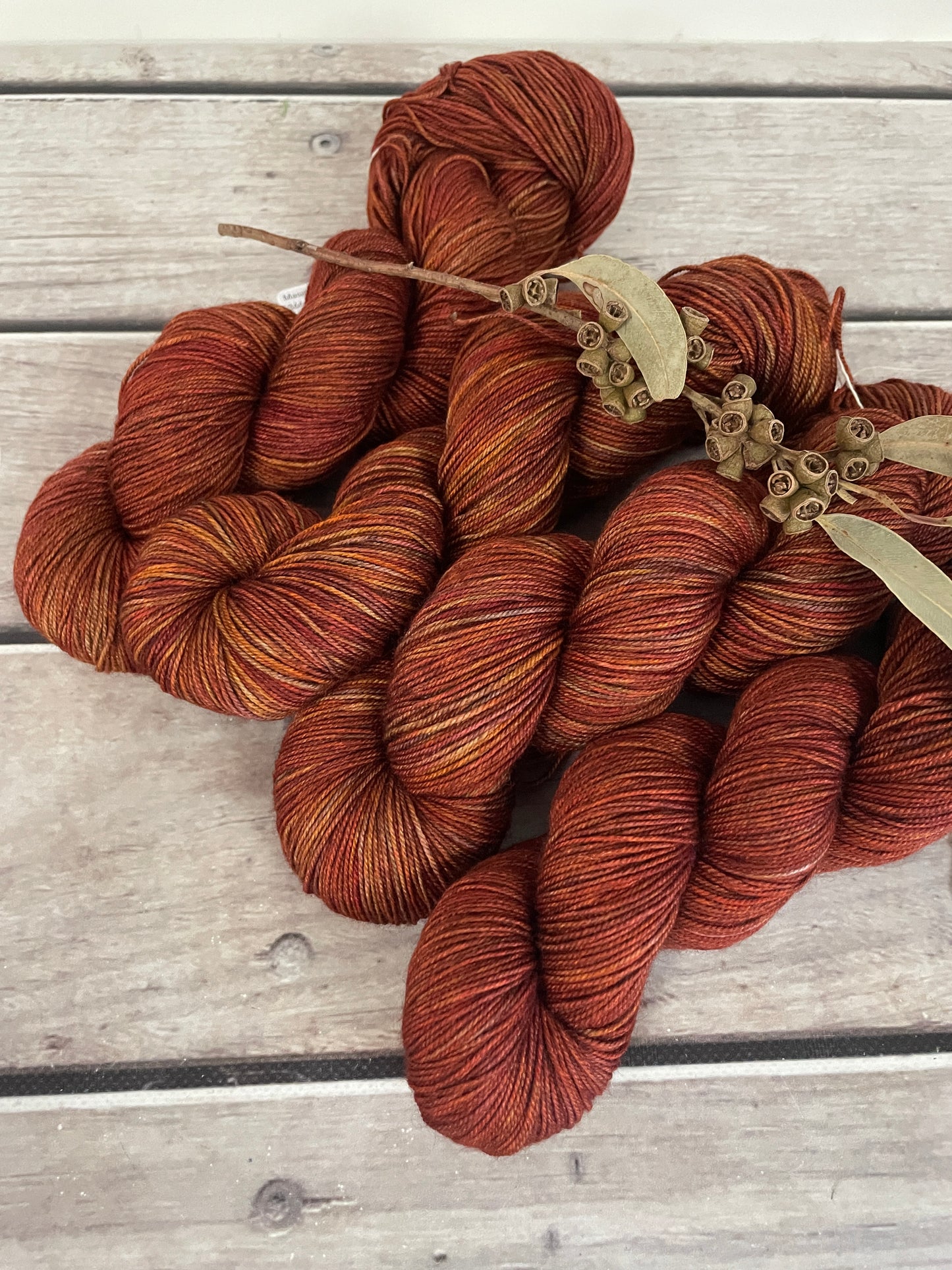 Red Kangaroo -  4 ply merino/silk/yak - Masala4