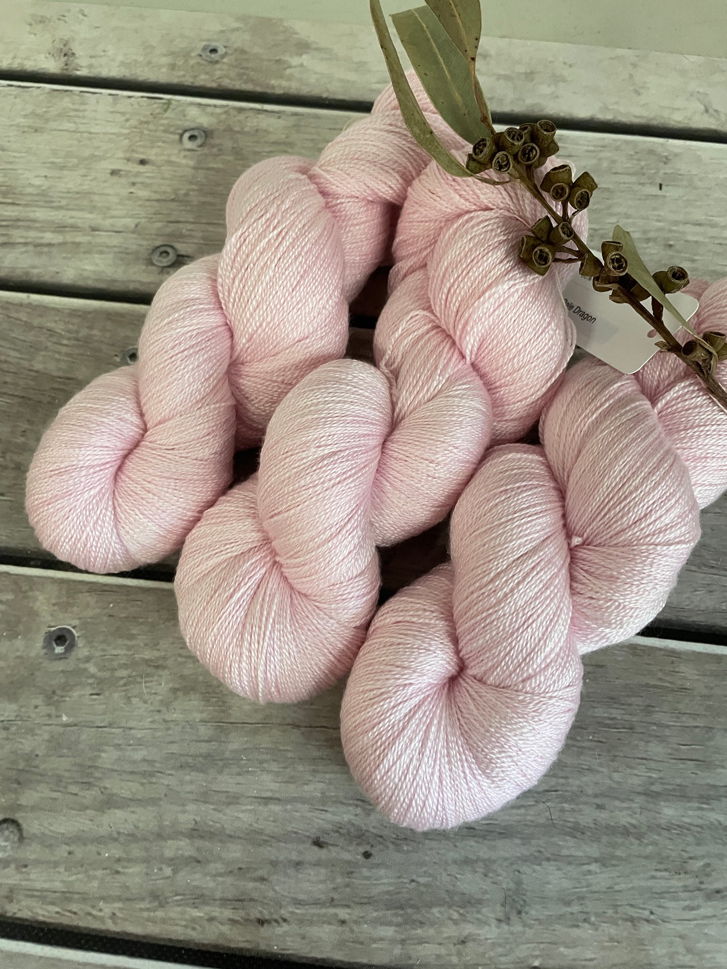 Pale Dragon - 2 ply/lace weight - silk and merino yarn - Jasmine 2
