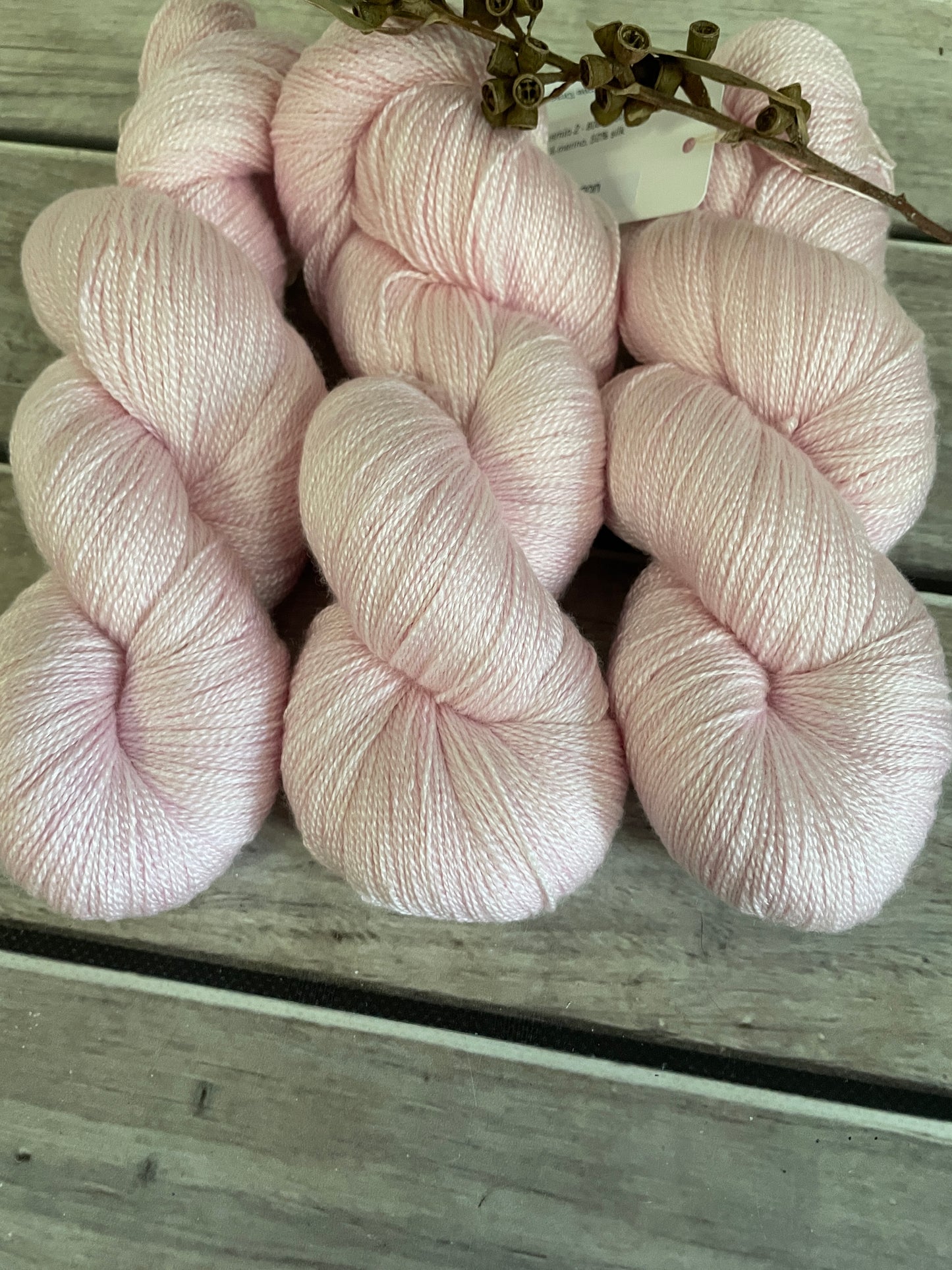 Pale Dragon - 2 ply/lace weight - silk and merino yarn - Jasmine 2