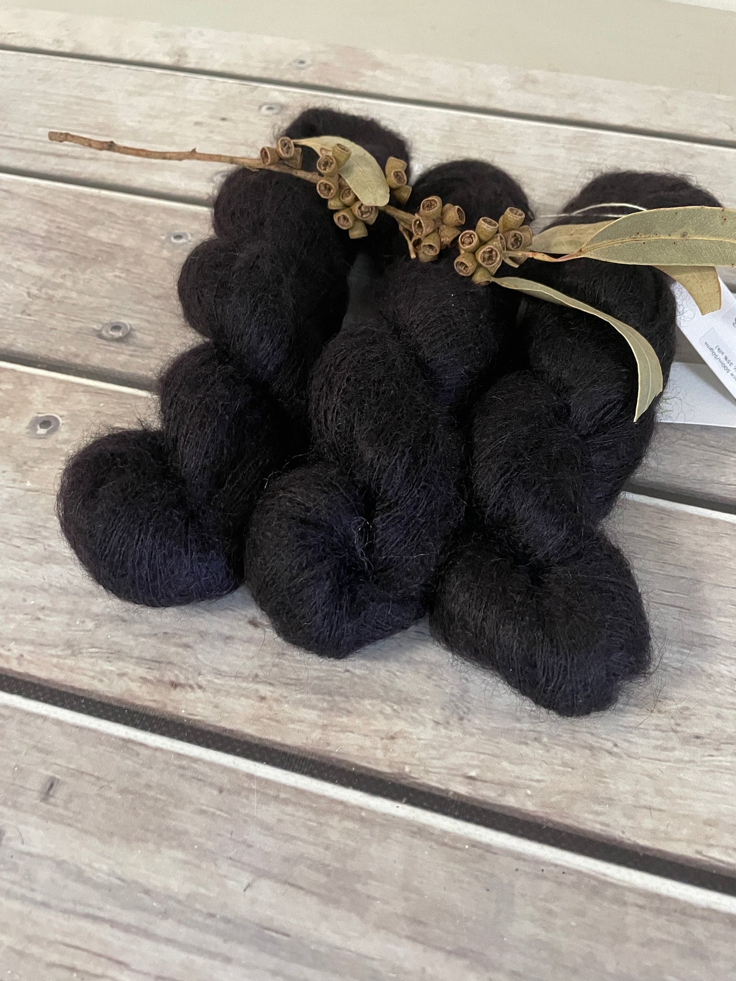 Blackcurrant OB - on Silk and Mohair - Shui Yun, 2 ply/laceweight
