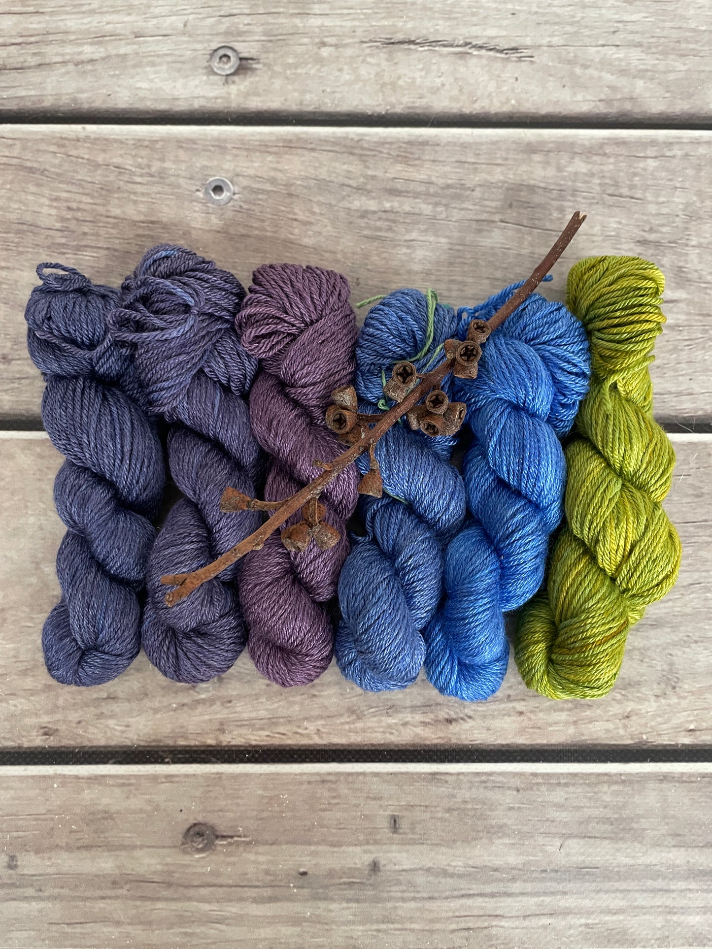Peacock mini skein sets - Jasmin 4 - Kit 2
