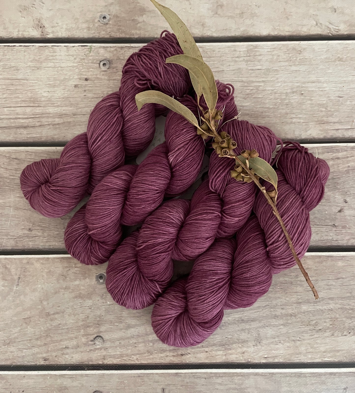 Grapeskins ooak - sock yarn in merino and nylon - Darjeeling