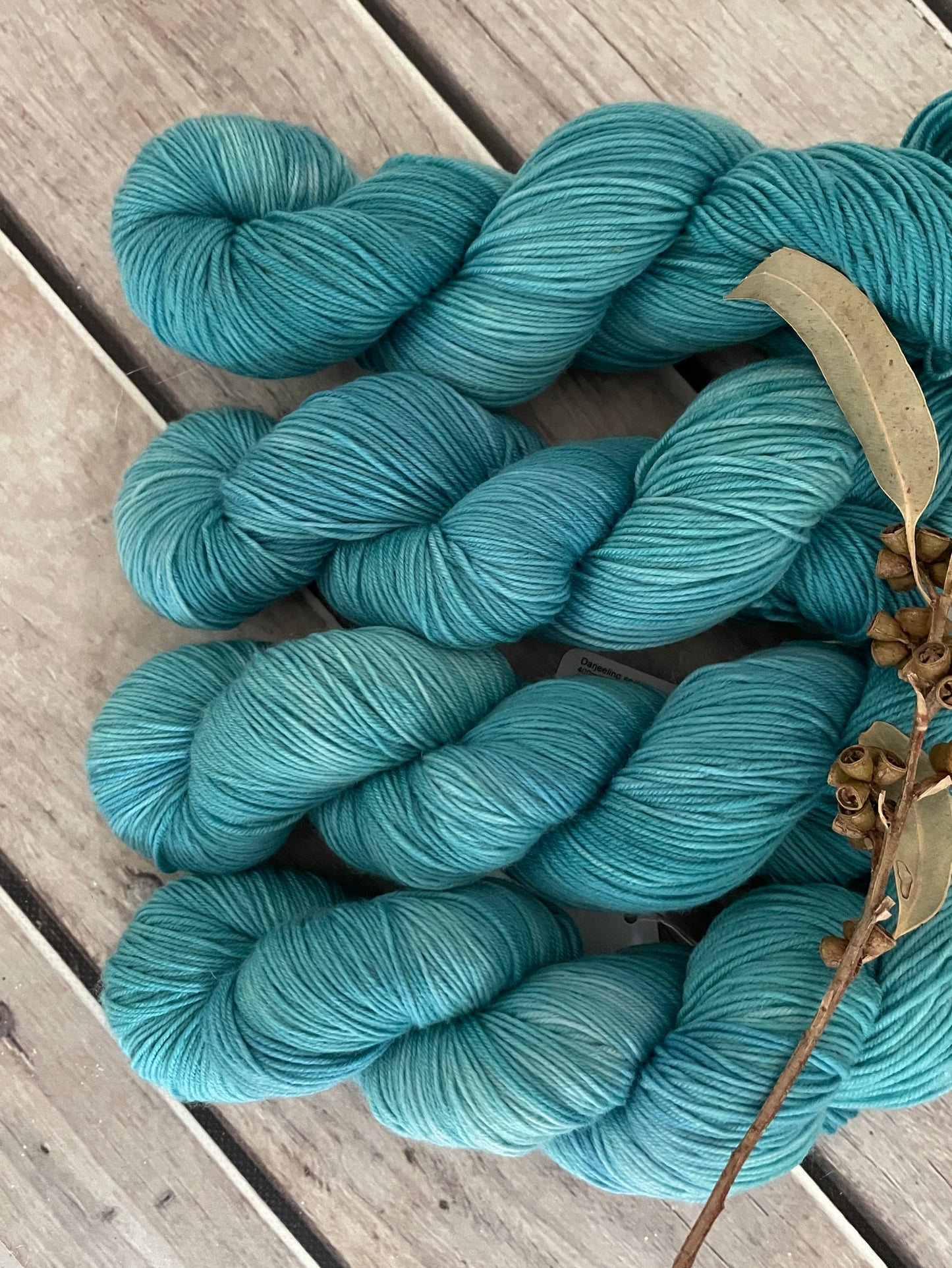 Calm Seas - 4 ply sock yarn in merino and nylon - Darjeeling 4