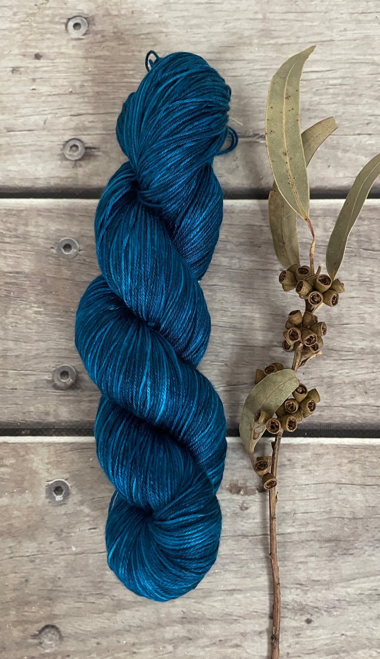 Azure Blue - 4 ply in Mulberry silk - Pekoe f
