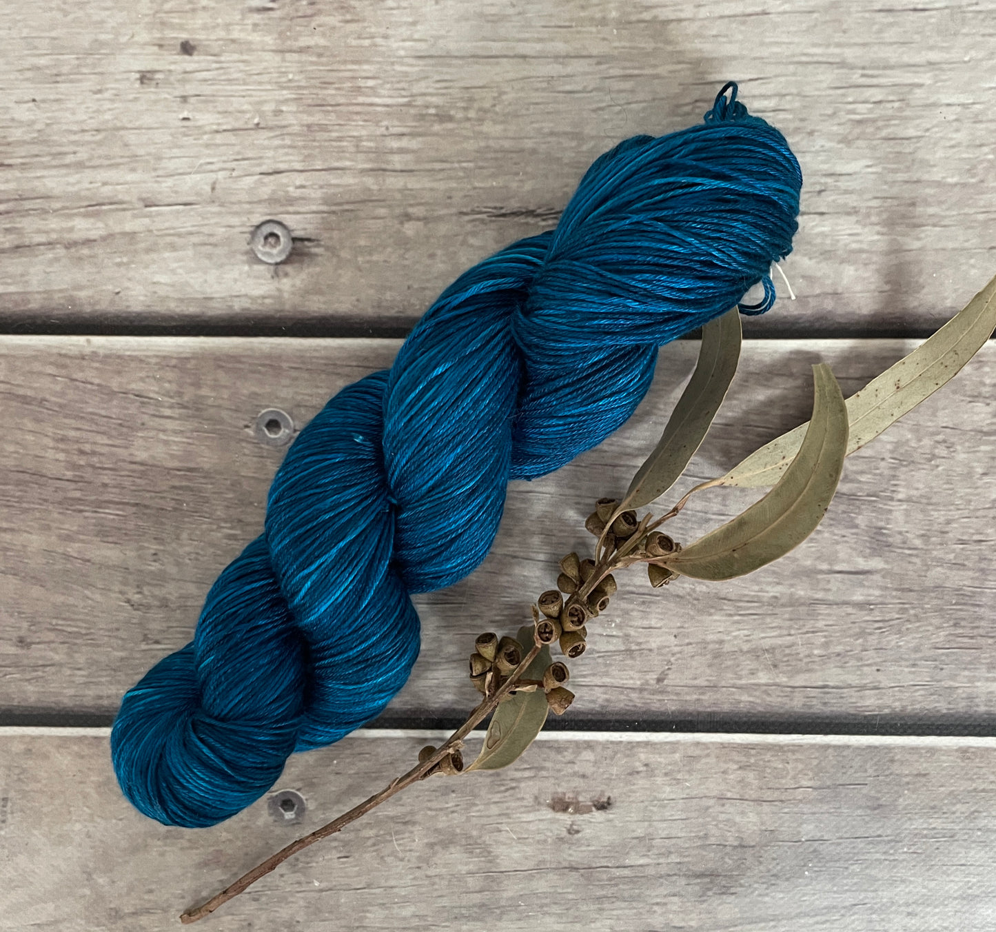 Azure Blue - 4 ply in Mulberry silk - Pekoe f