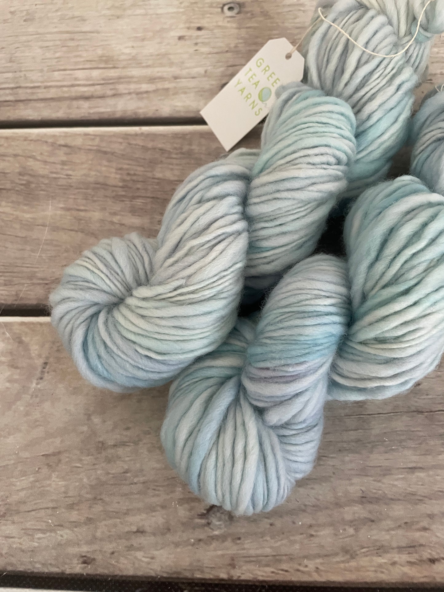 Ice Blue - 12 Ply sw merino singles - Guava