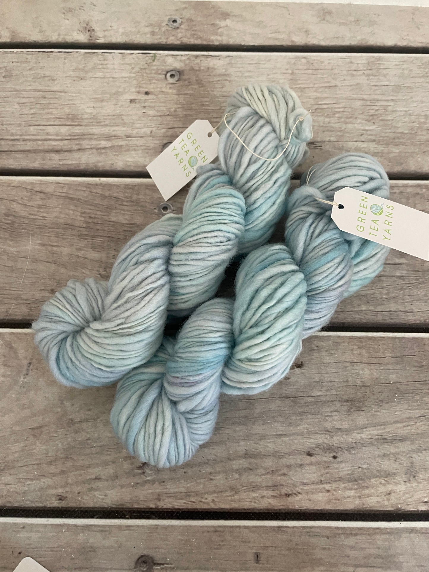 Ice Blue - 12 Ply sw merino singles - Guava