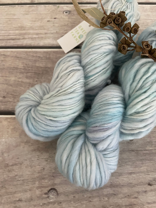 Ice Blue - 12 Ply sw merino singles - Guava