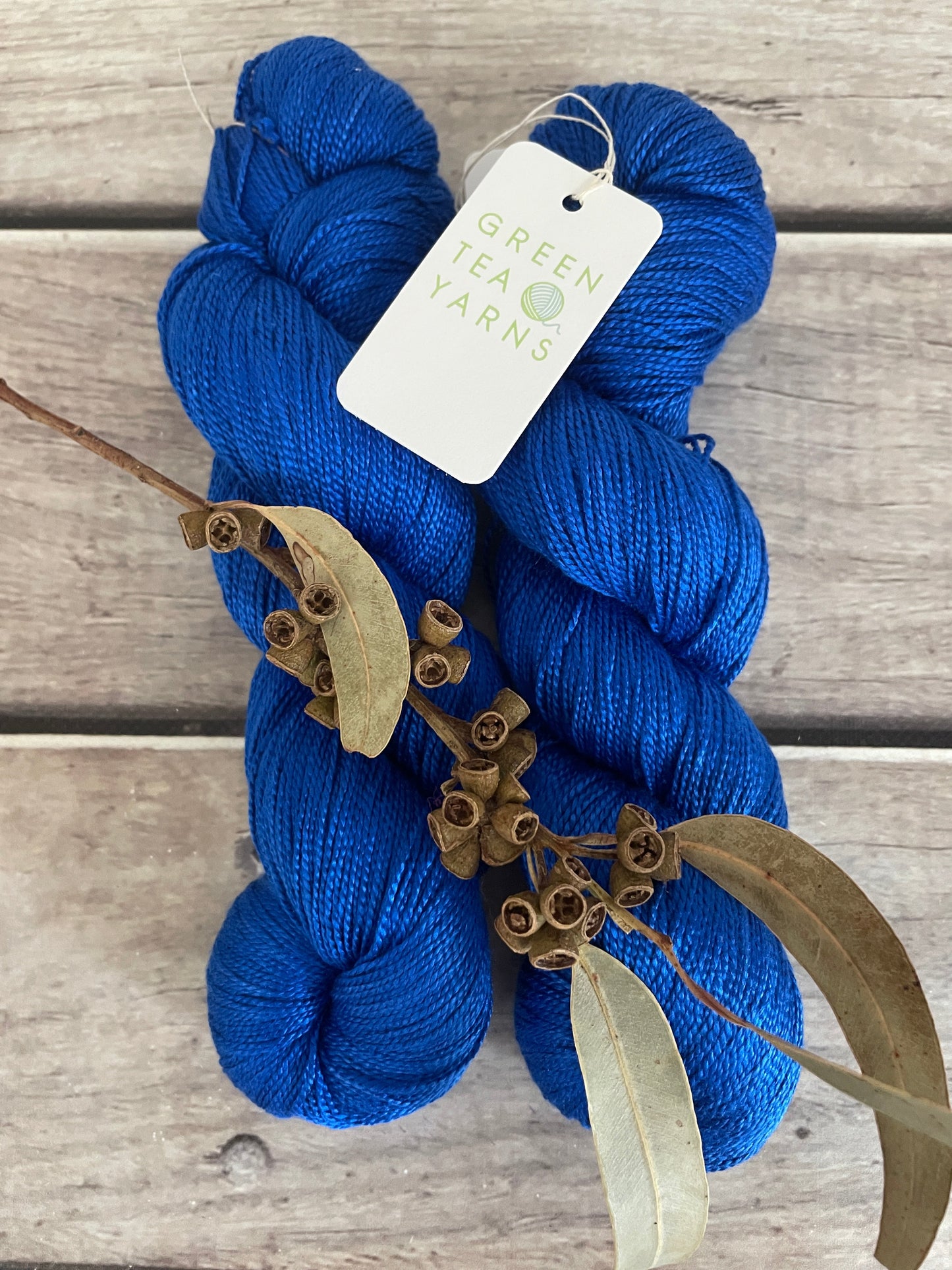 Electric Blue - 4 ply silk  - Ginseng f