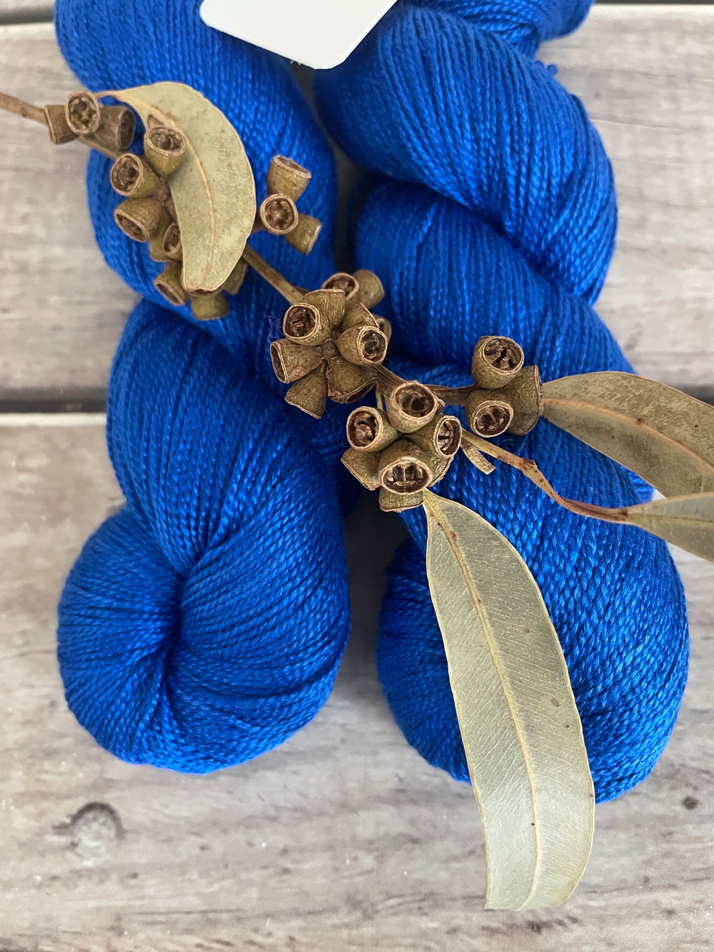 Electric Blue - 4 ply silk  - Ginseng f