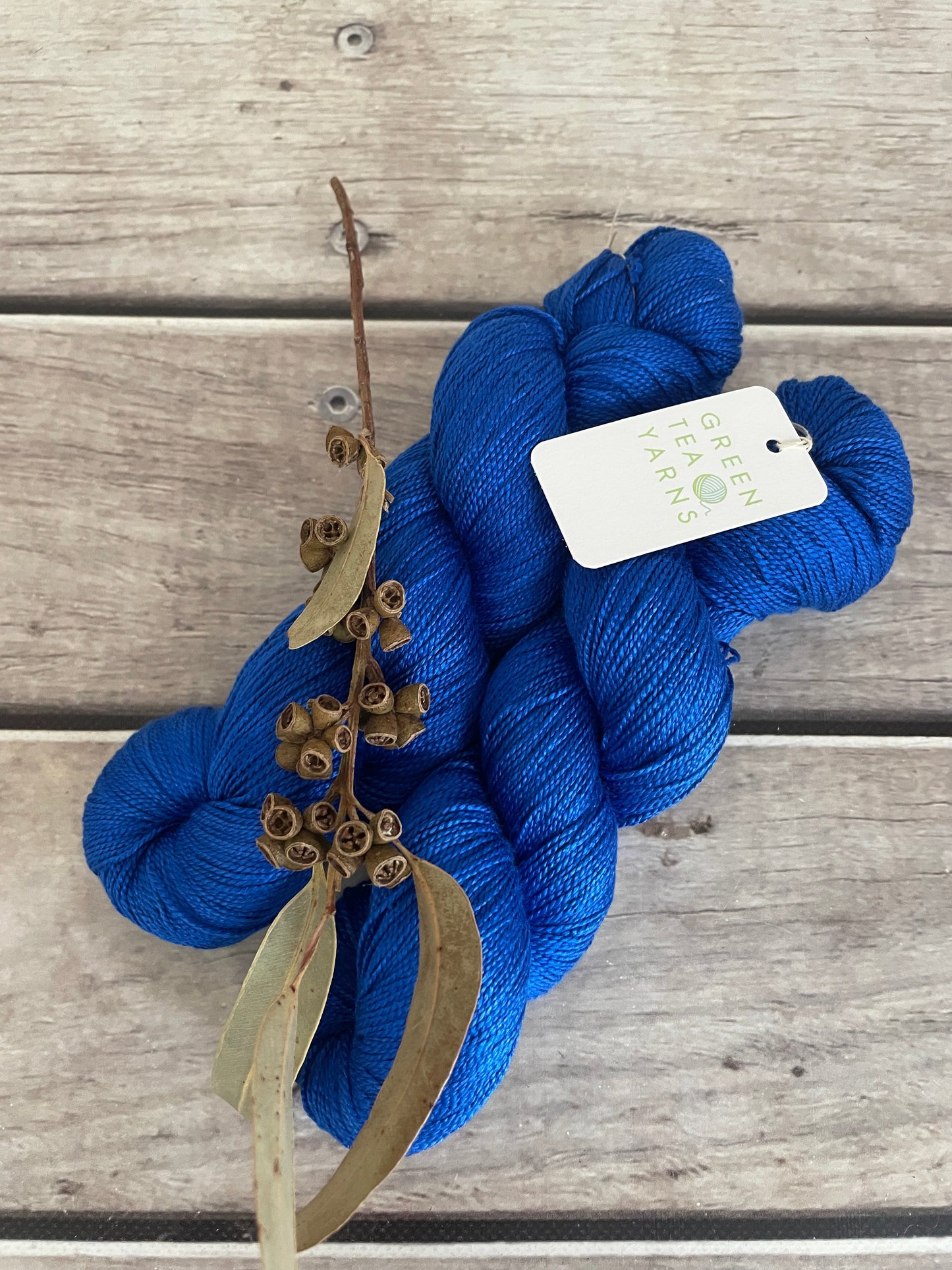 Electric Blue - 4 ply silk  - Ginseng f