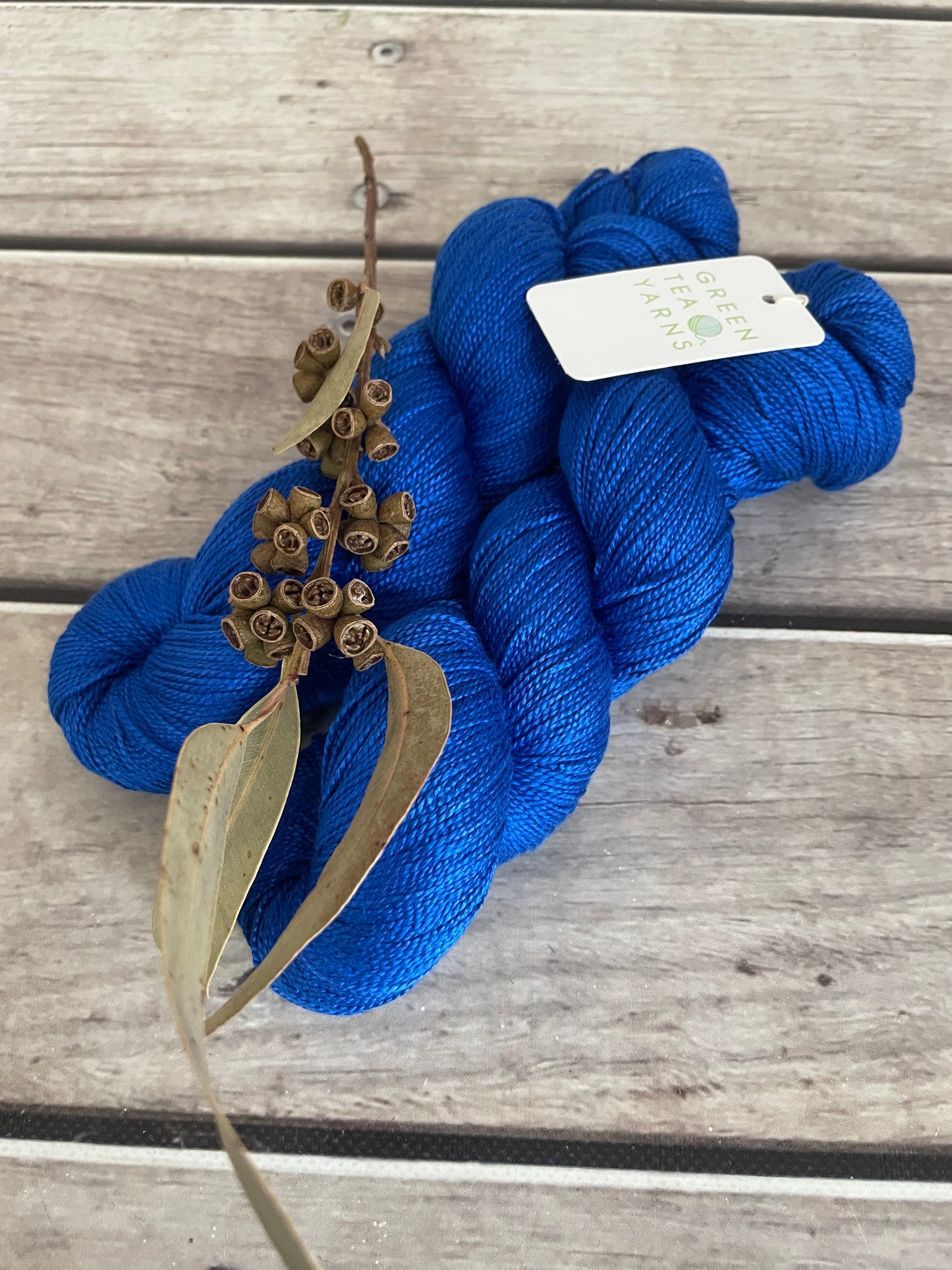 Electric Blue - 4 ply silk  - Ginseng f