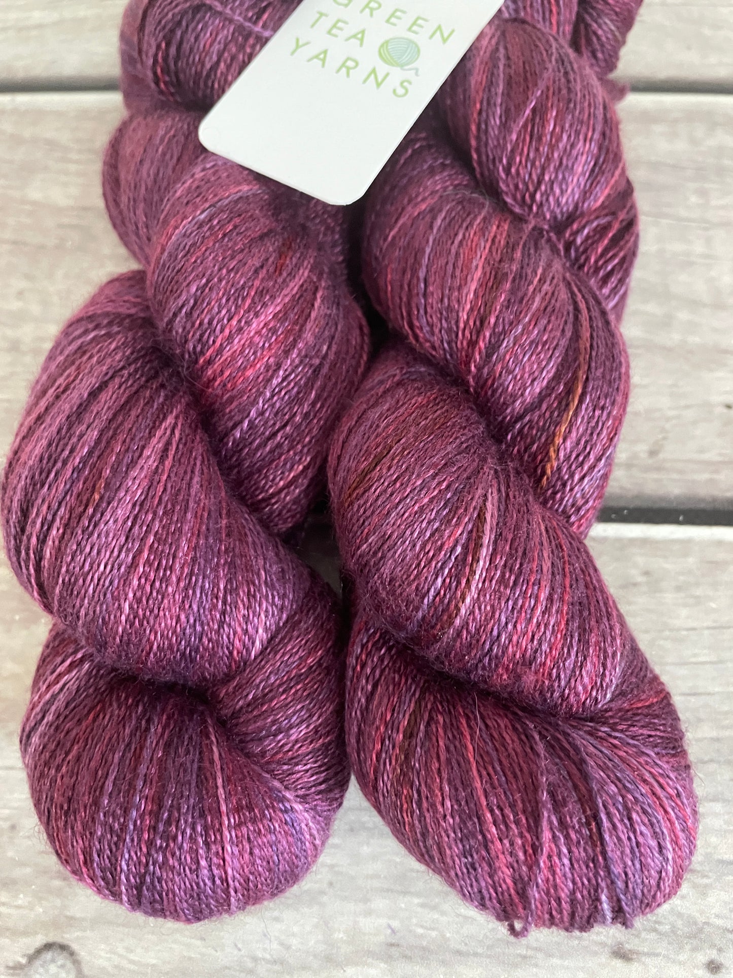 Raspberry Beret - 2 Ply in Silk & Alpaca - Echinacea