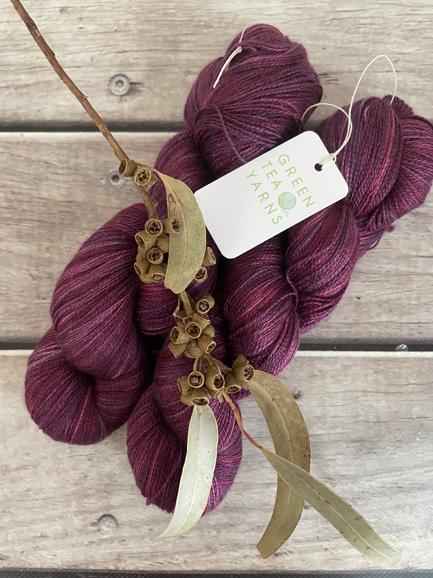 Raspberry Beret - 2 Ply in Silk & Alpaca - Echinacea
