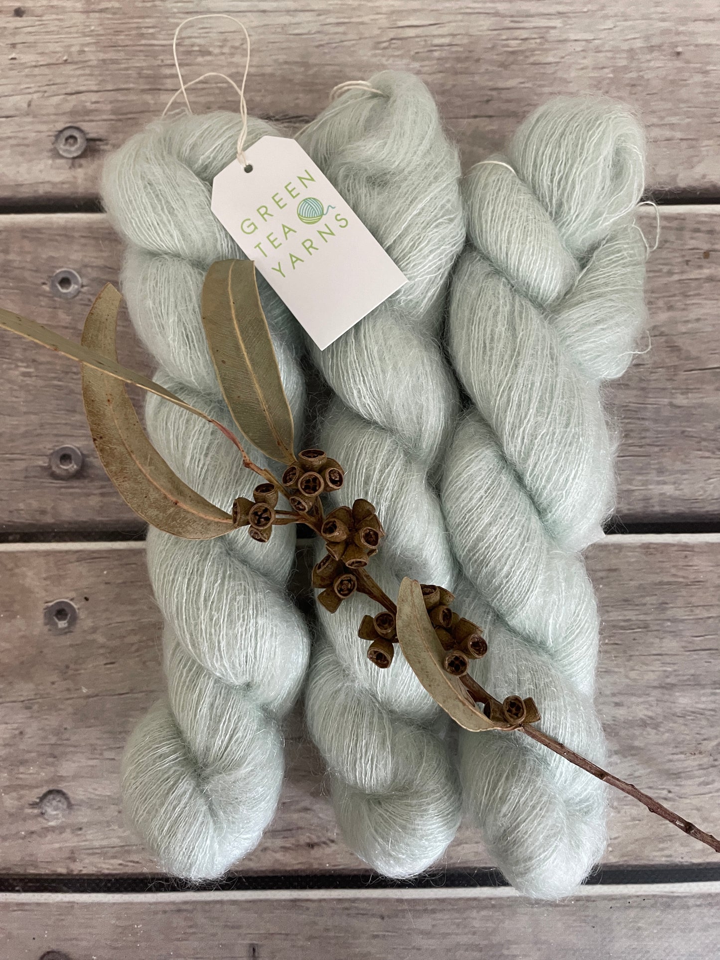 Sea Mist OB - on Shui Yun - Silk and Mohair - lace 2 ply