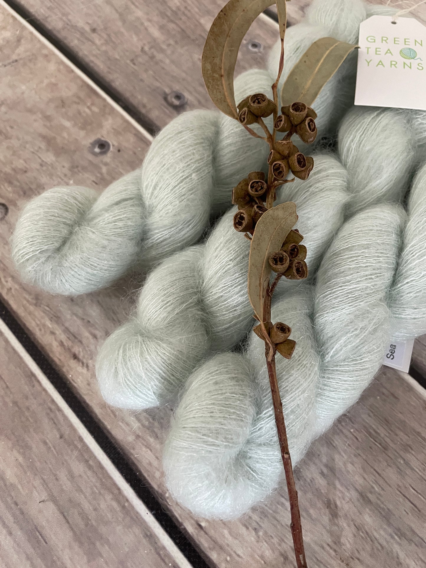 Sea Mist OB - on Shui Yun - Silk and Mohair - lace 2 ply
