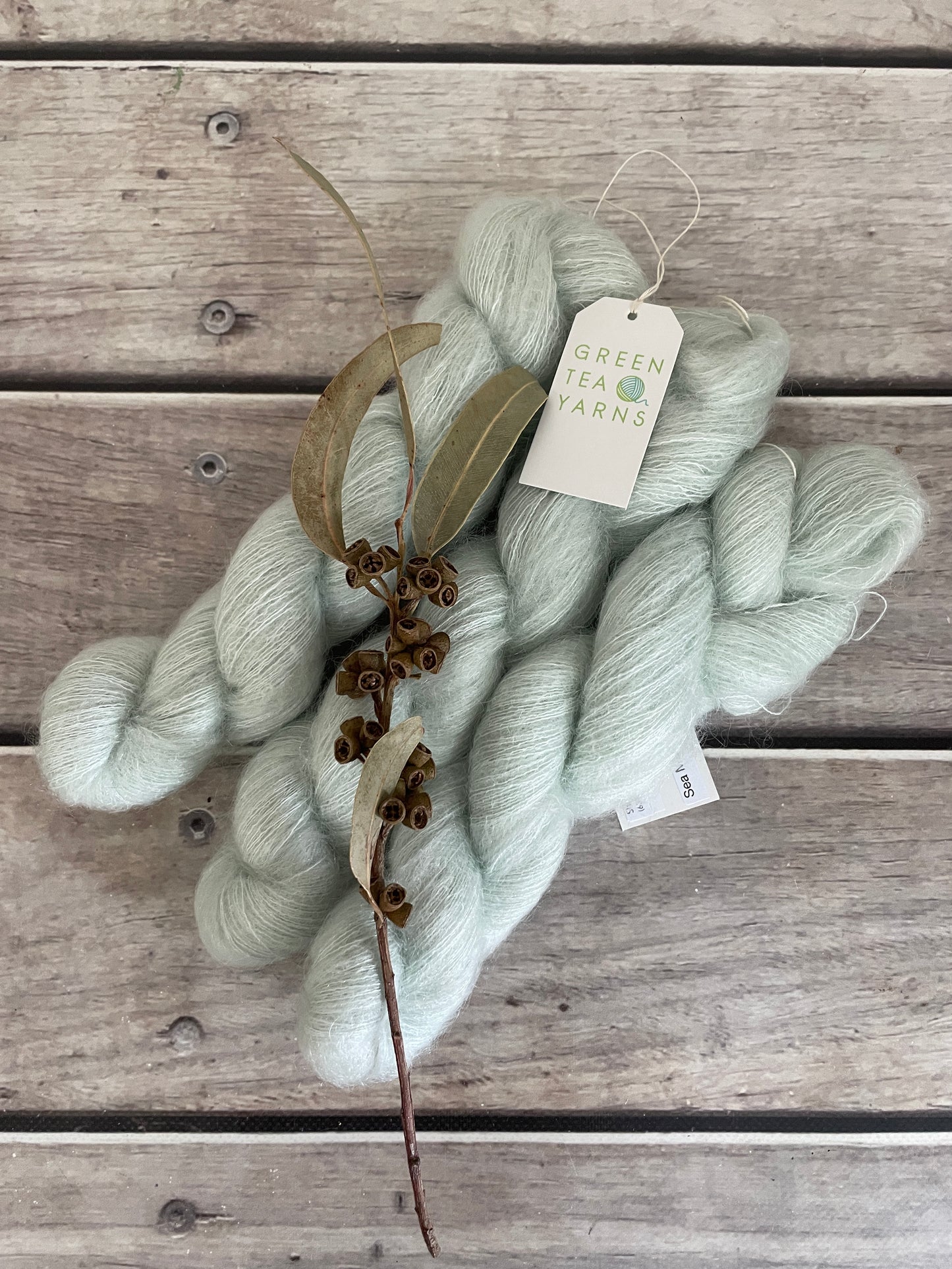 Sea Mist OB - on Shui Yun - Silk and Mohair - lace 2 ply