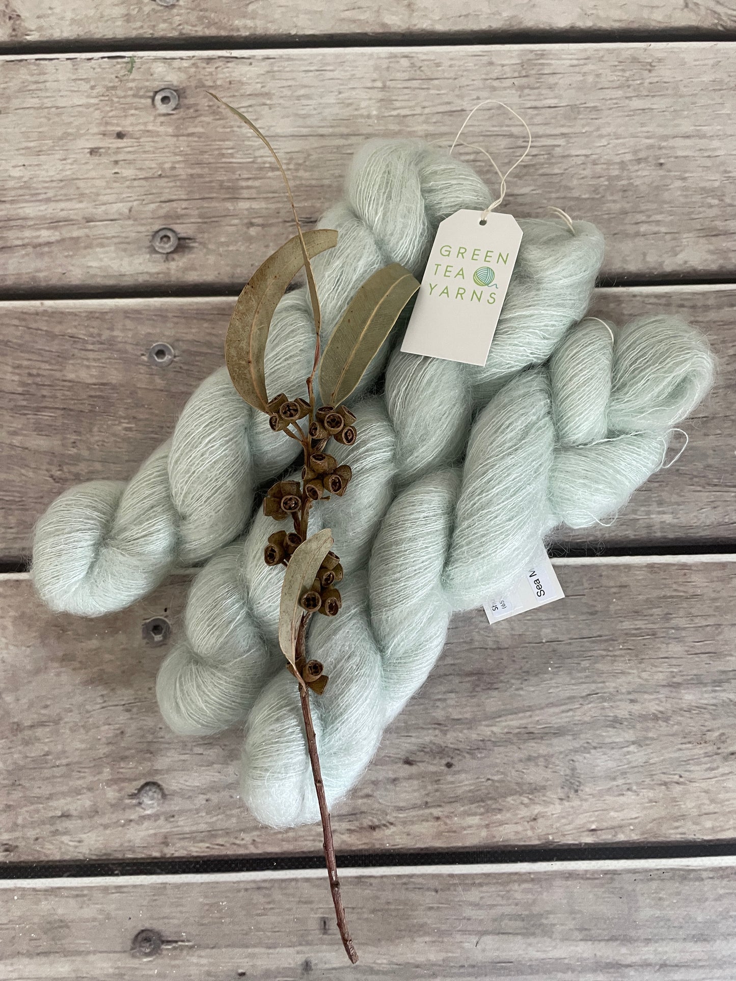 Sea Mist OB - on Shui Yun - Silk and Mohair - lace 2 ply