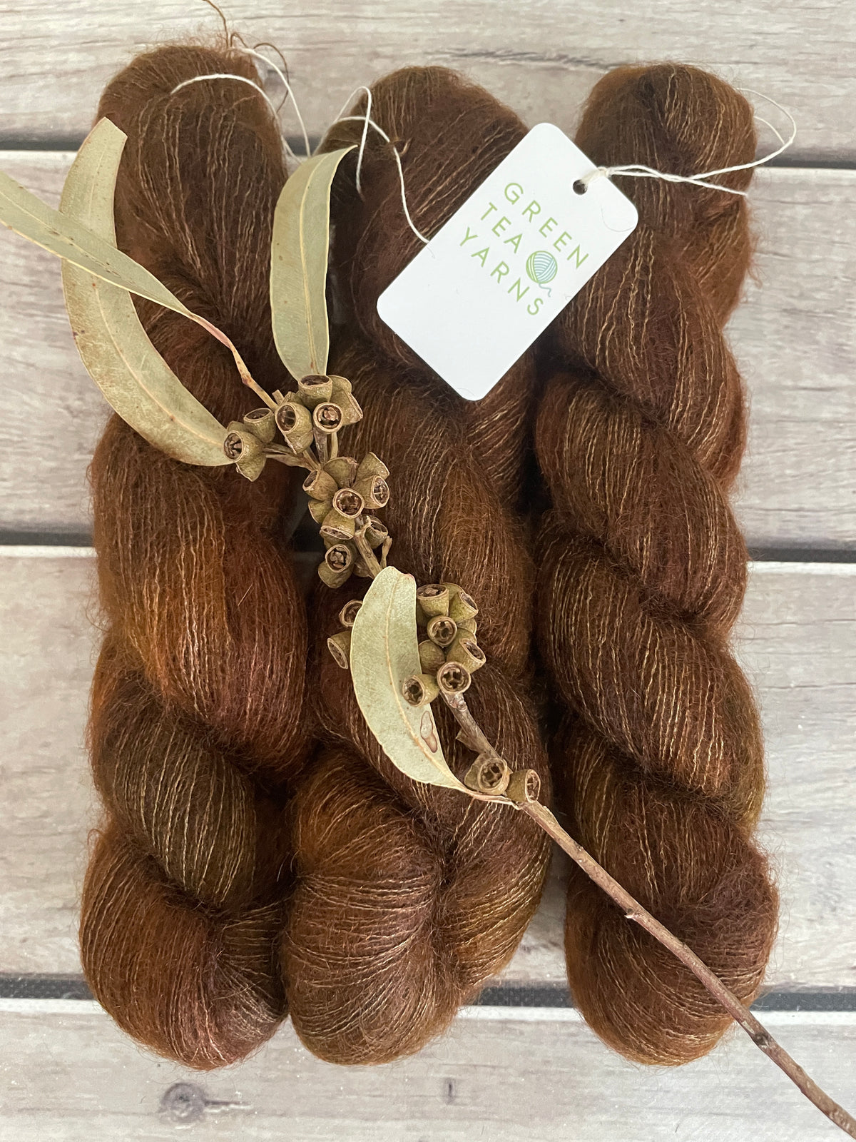 Dry Earth OB - on Silk and Mohair - Shui Yun, 2 ply/laceweight