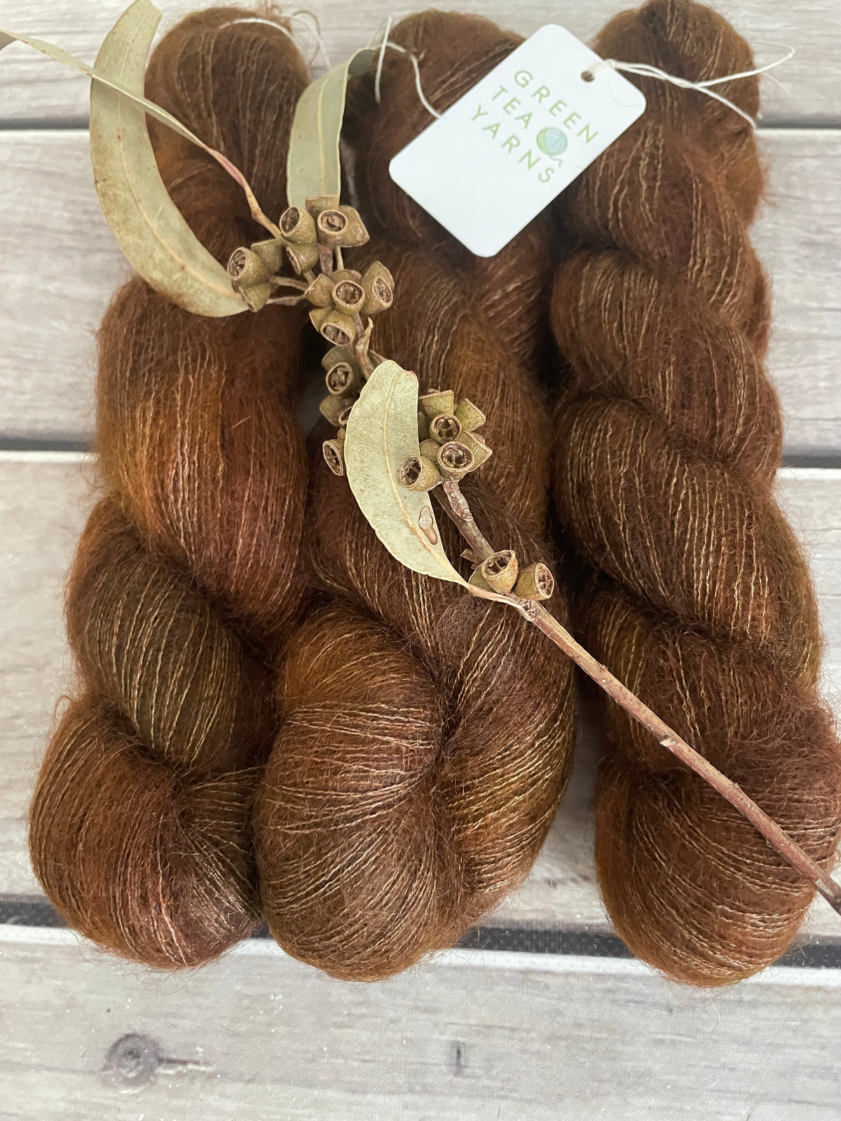 Dry Earth OB - on Silk and Mohair - Shui Yun, 2 ply/laceweight